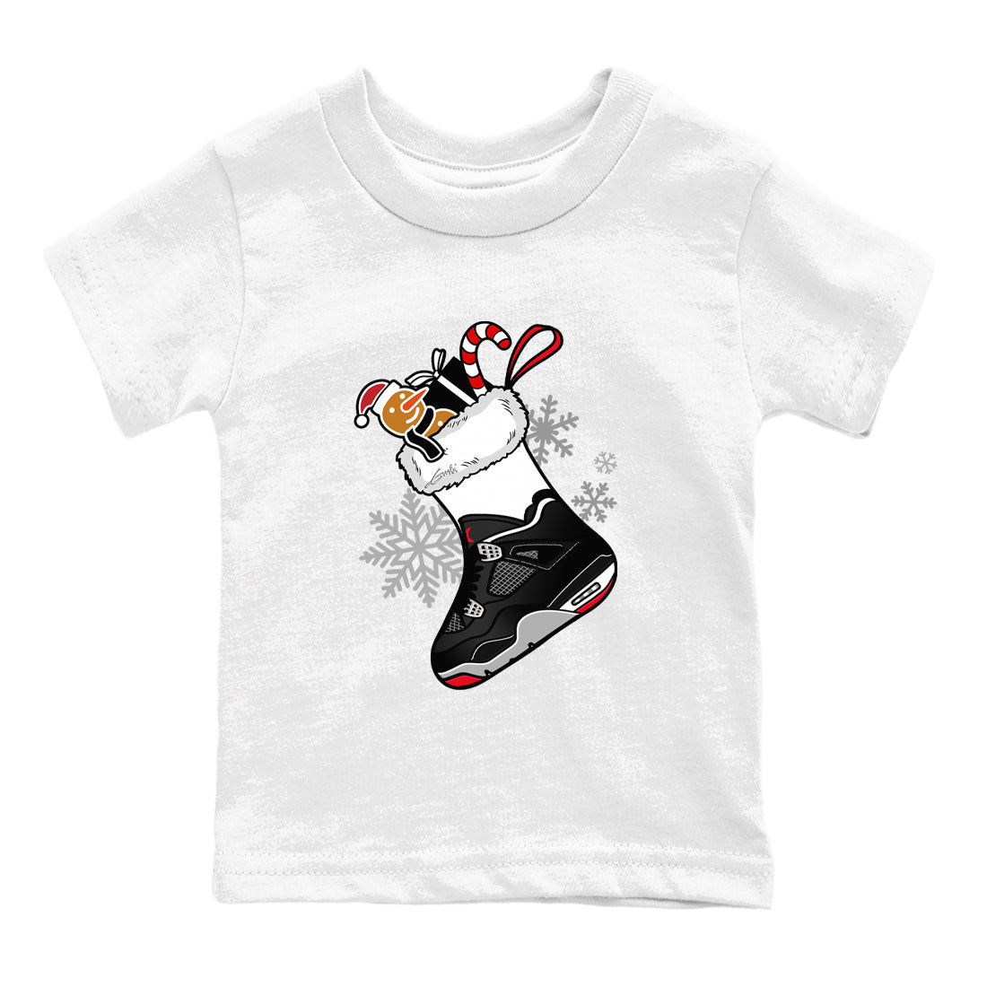 snkmatch Stocking snkmatch Tees Kids - Air Jordan 4 Bred Reimagined