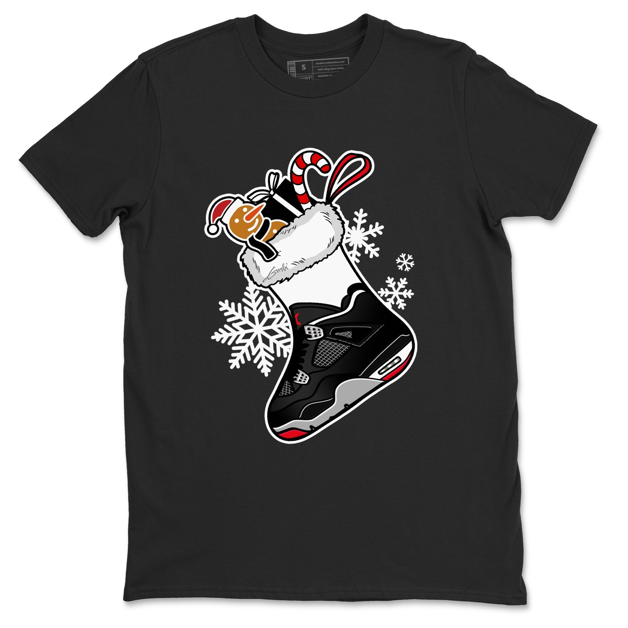 snkmatch Stocking snkmatch Tees - Air Jordan 4 Bred Reimagined