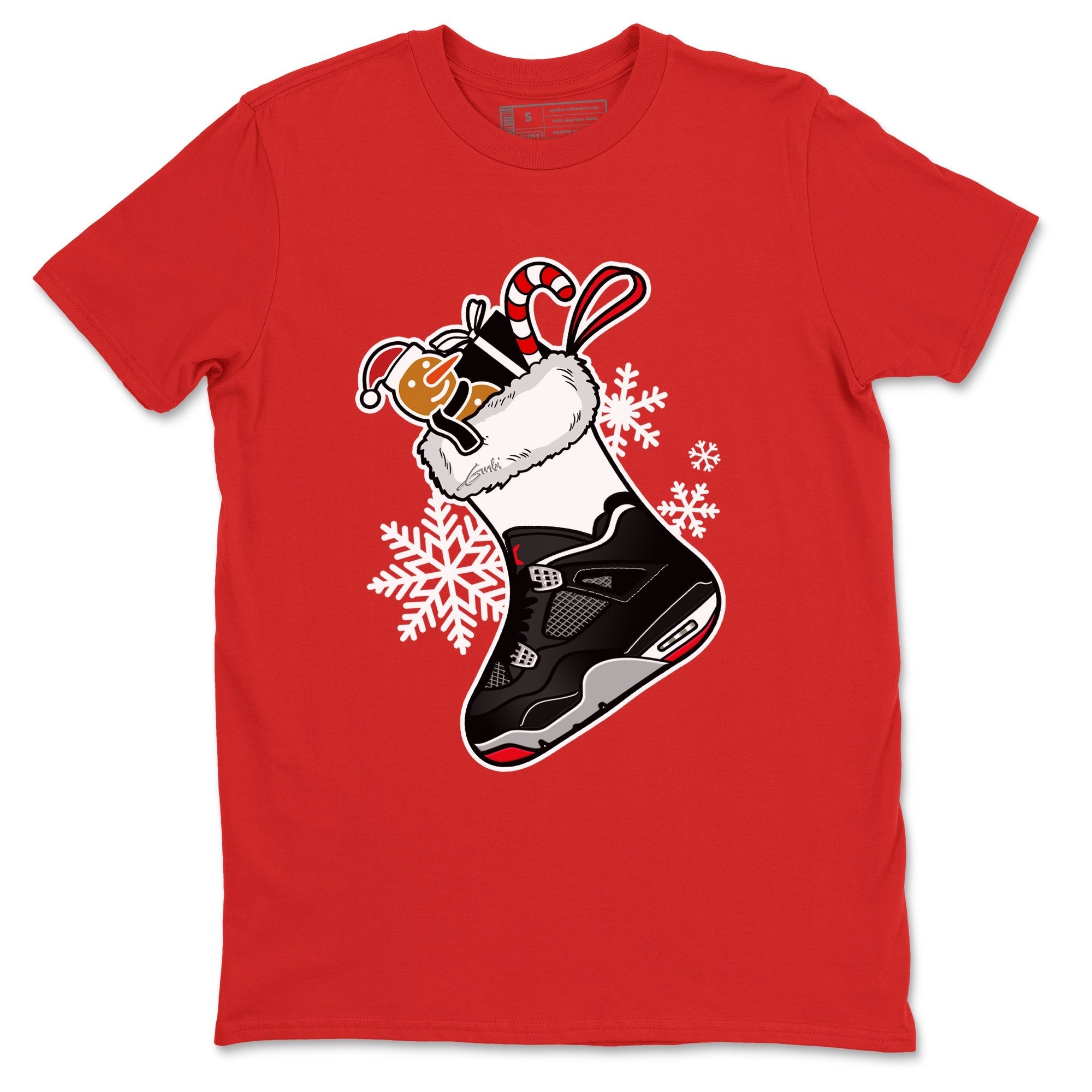 snkmatch Stocking snkmatch Tees - Air Jordan 4 Bred Reimagined