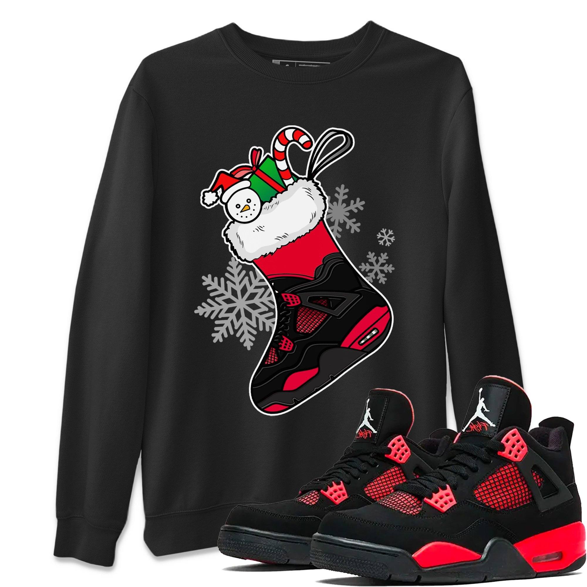 snkmatch Stocking Unisex Tops - Air Jordan 4 Red Thunder
