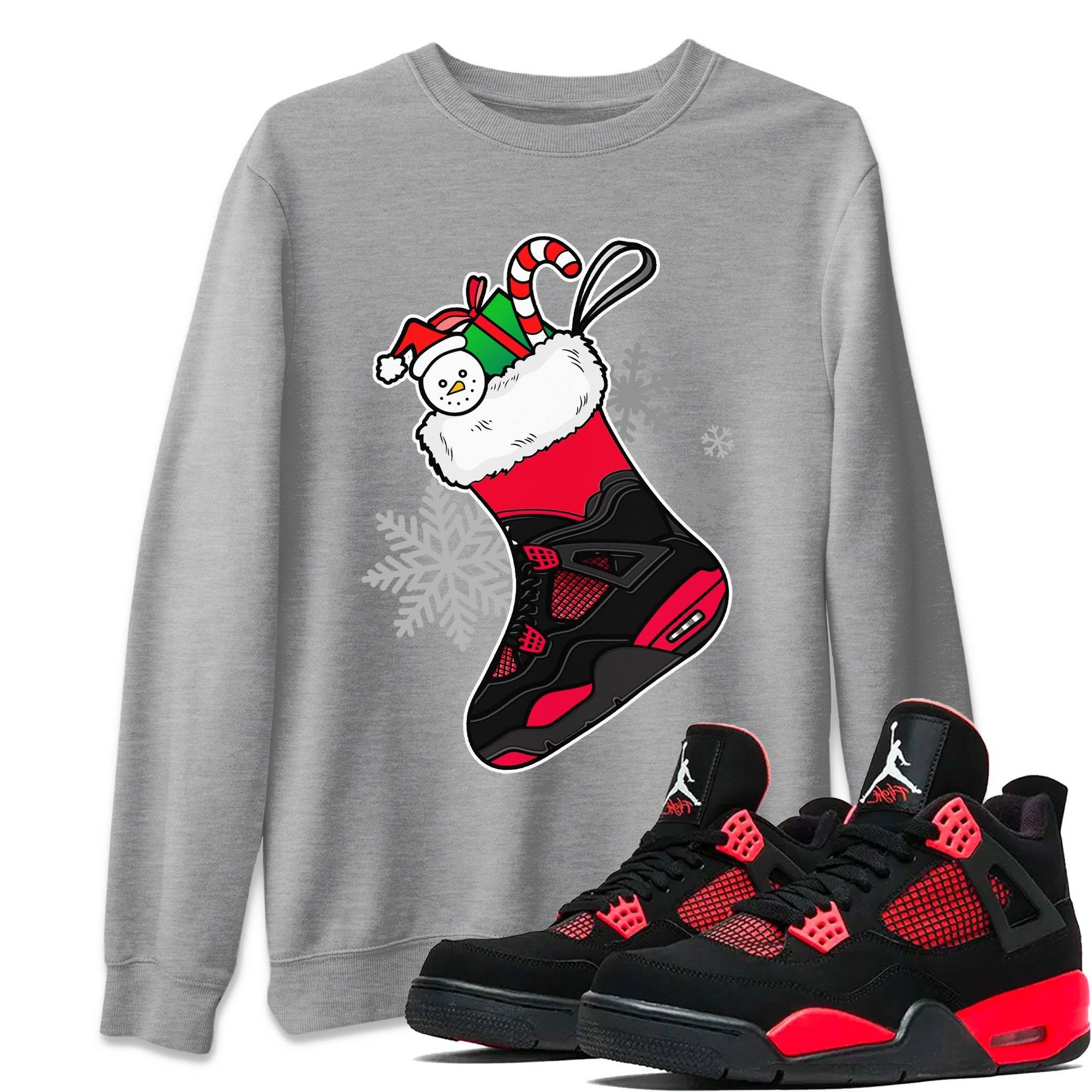 snkmatch Stocking Unisex Tops - Air Jordan 4 Red Thunder