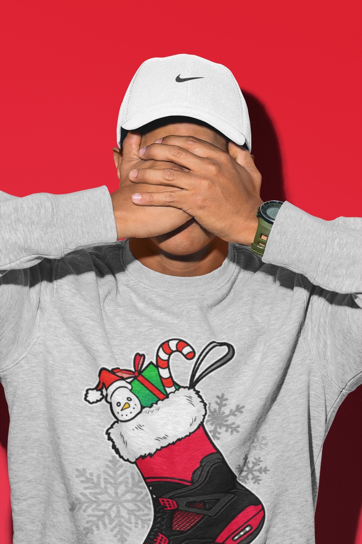 snkmatch Stocking Unisex Tops - Air Jordan 4 Red Thunder