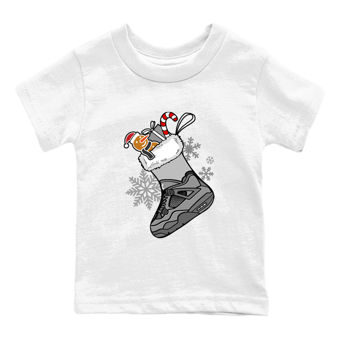snkmatch Stocking snkmatch Tees Kids - Air Jordan 4 Wet Cement