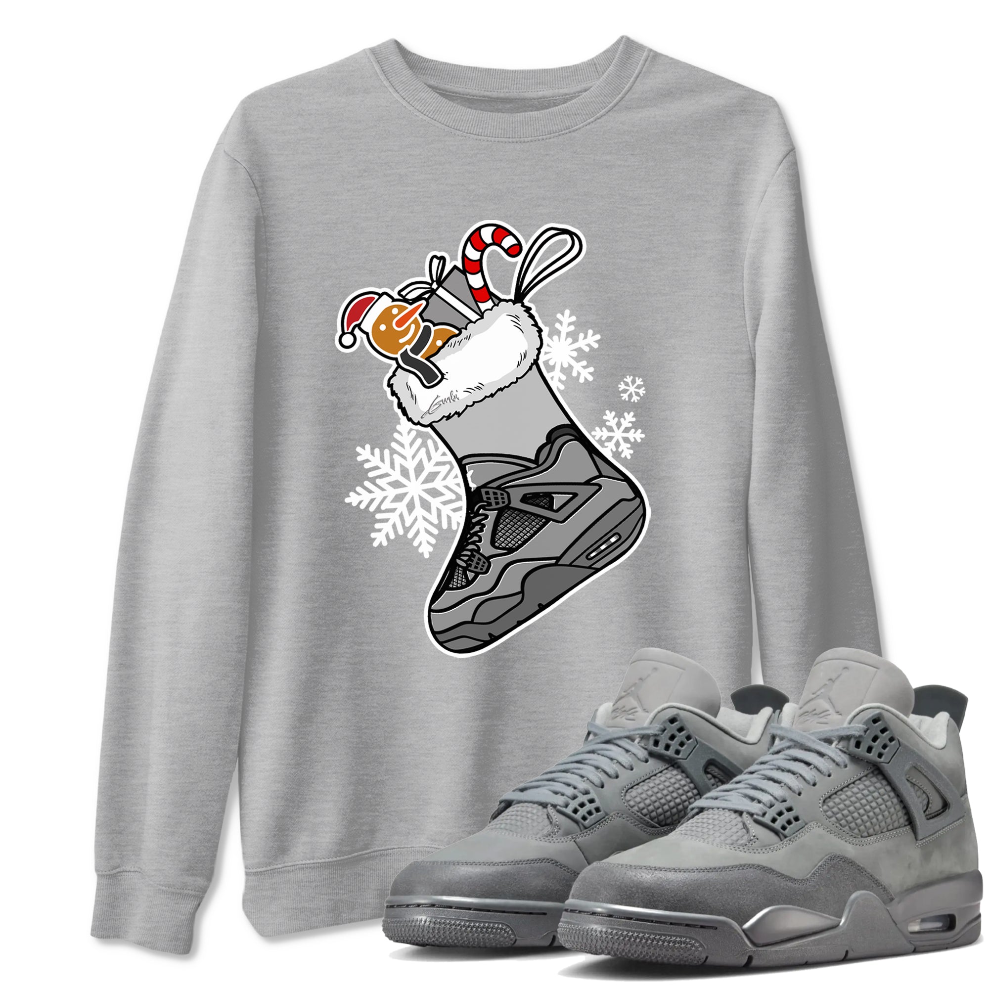 snkmatch Stocking snkmatch Tees - Air Jordan 4 Wet Cement