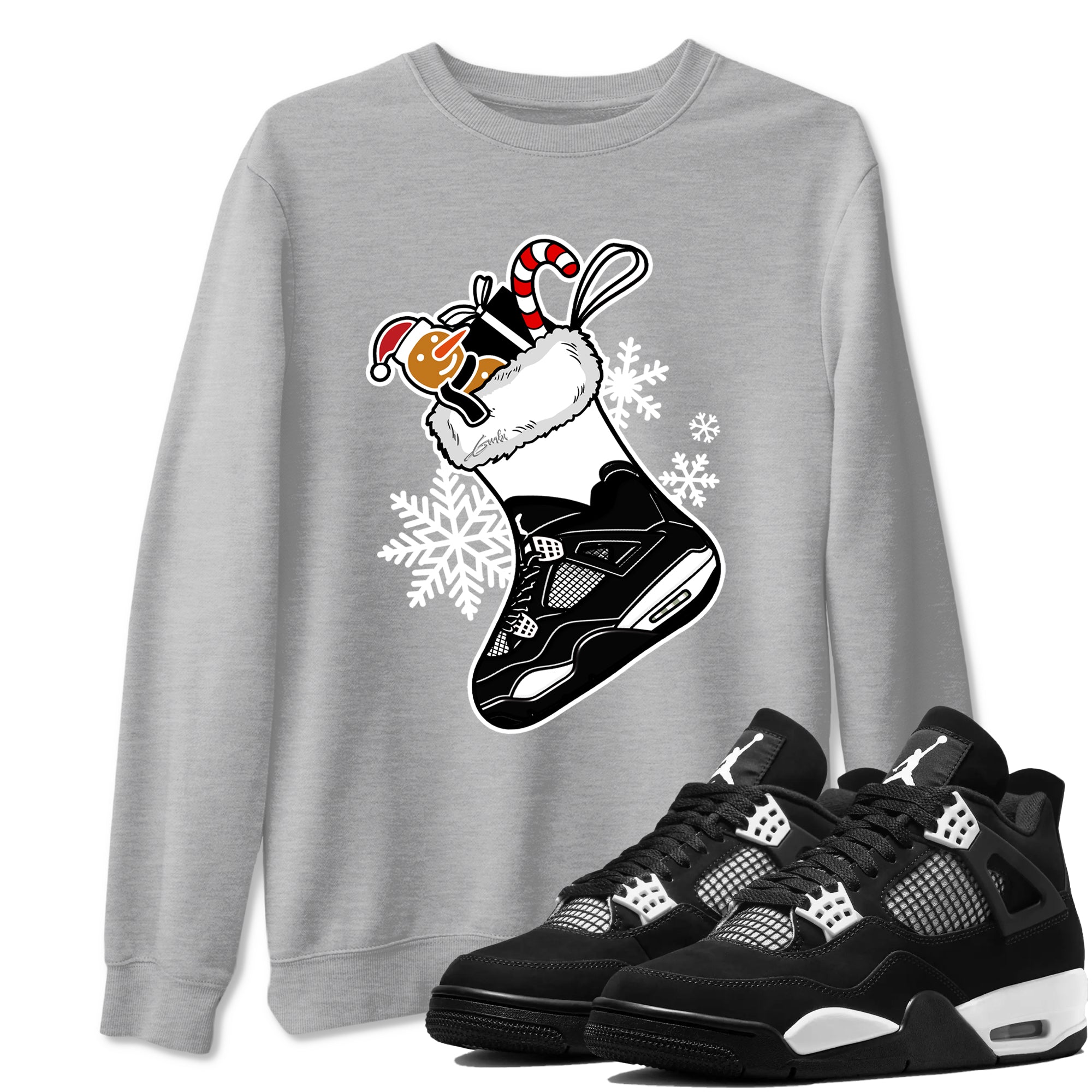 snkmatch Stocking snkmatch Tees - Air Jordan 4 White Thunder