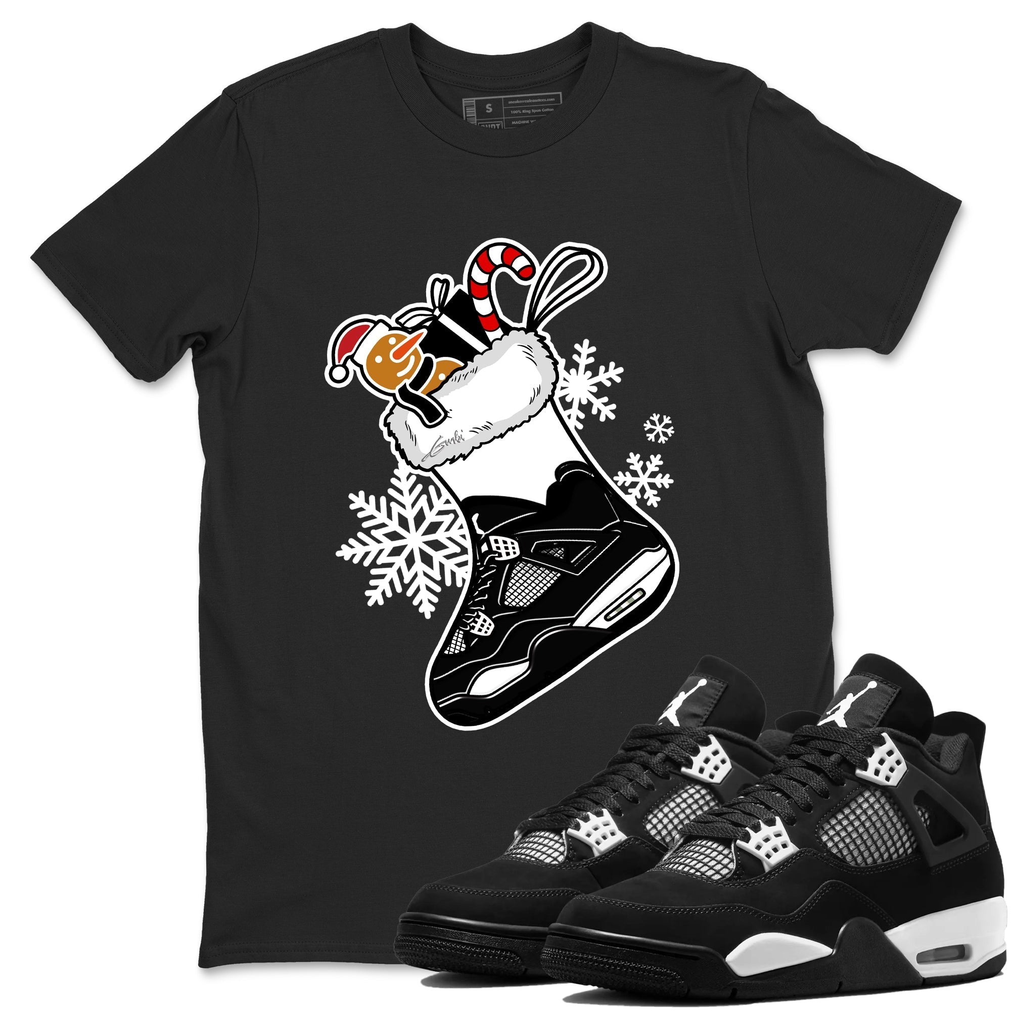 snkmatch Stocking snkmatch Tees - Air Jordan 4 White Thunder