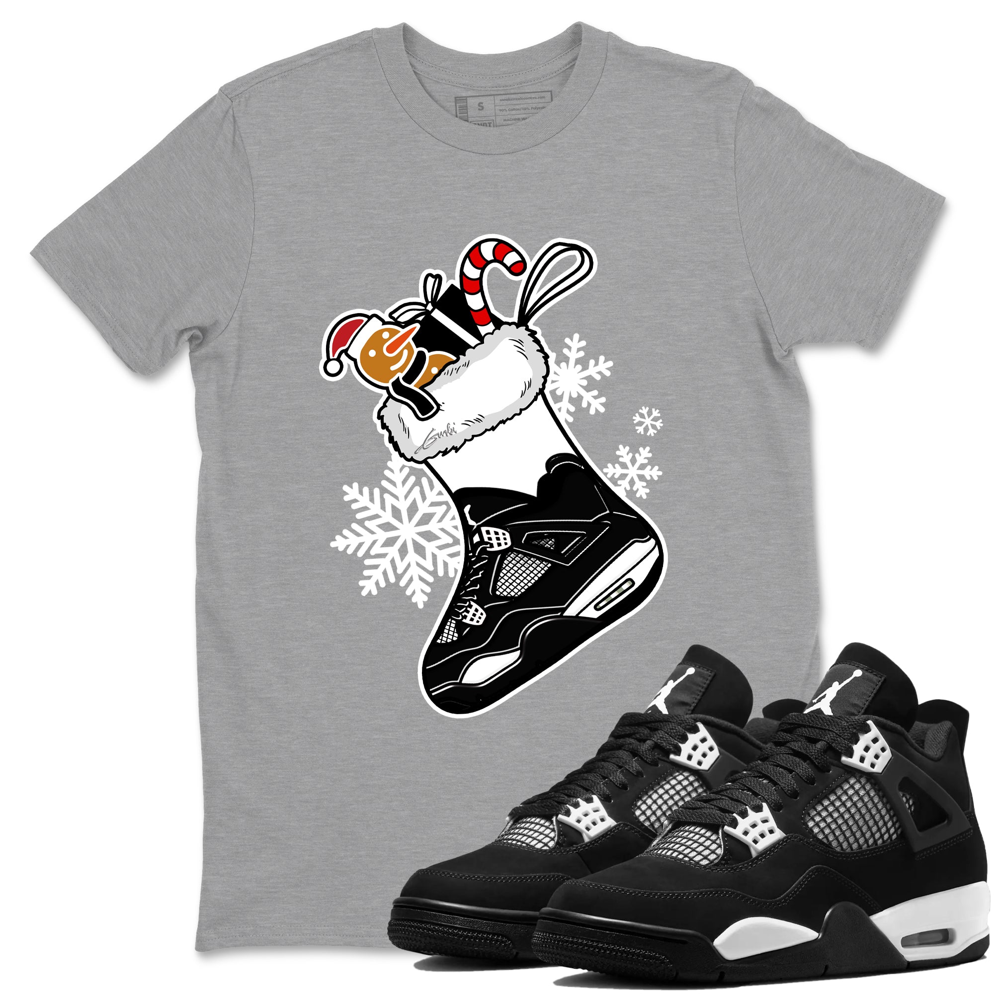 snkmatch Stocking snkmatch Tees - Air Jordan 4 White Thunder