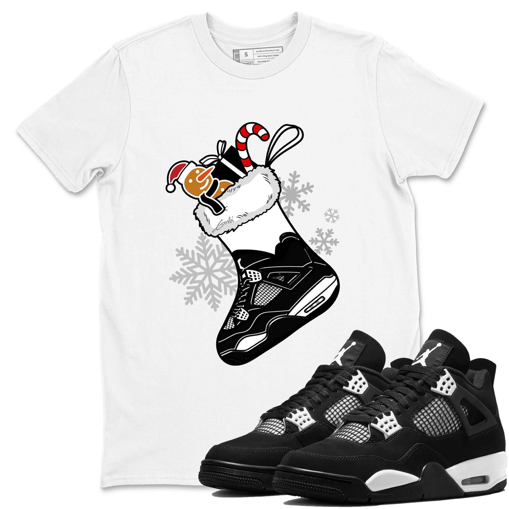 snkmatch Stocking snkmatch Tees - Air Jordan 4 White Thunder
