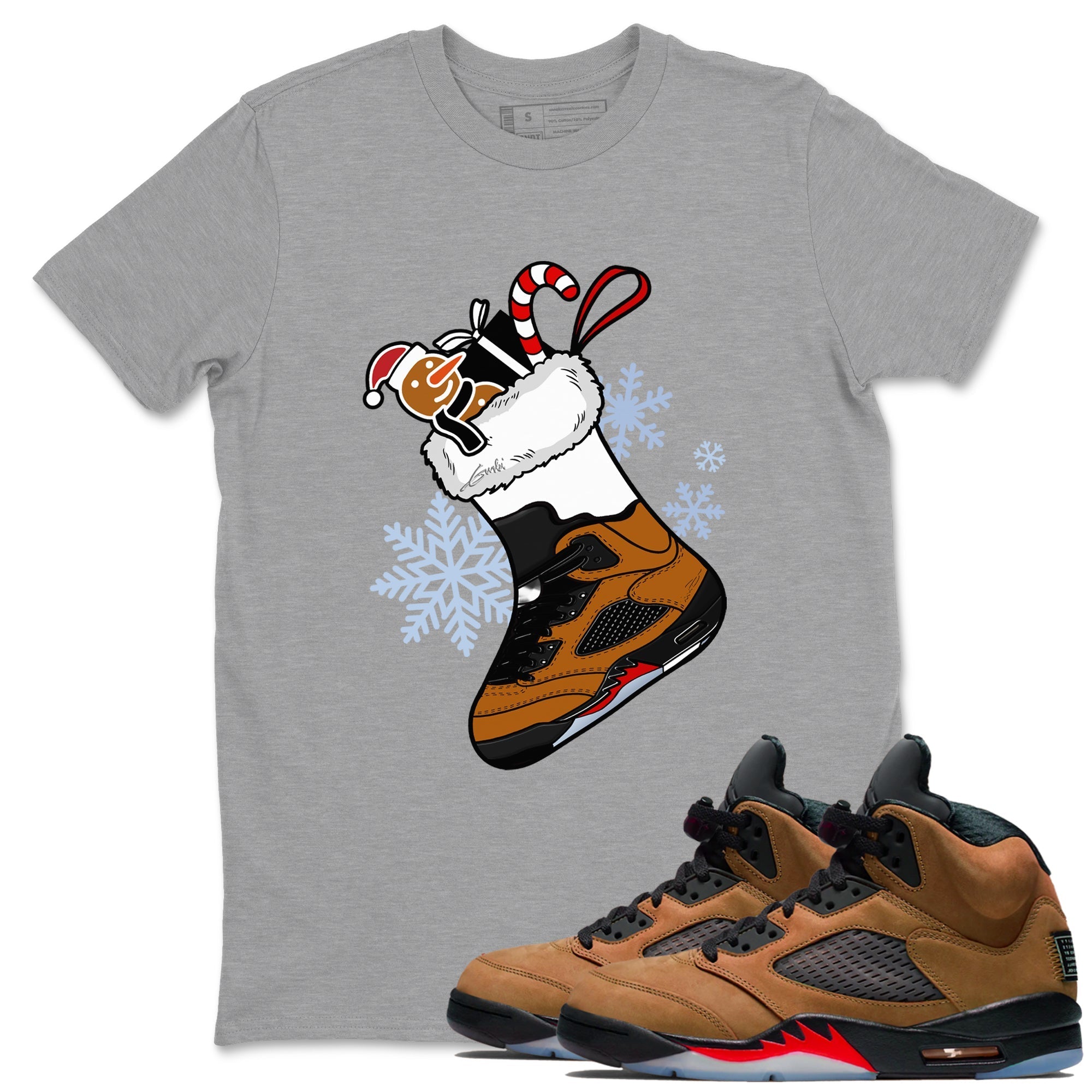 snkmatch Stocking snkmatch Tees - Air Jordan 5 Archaeo Brown