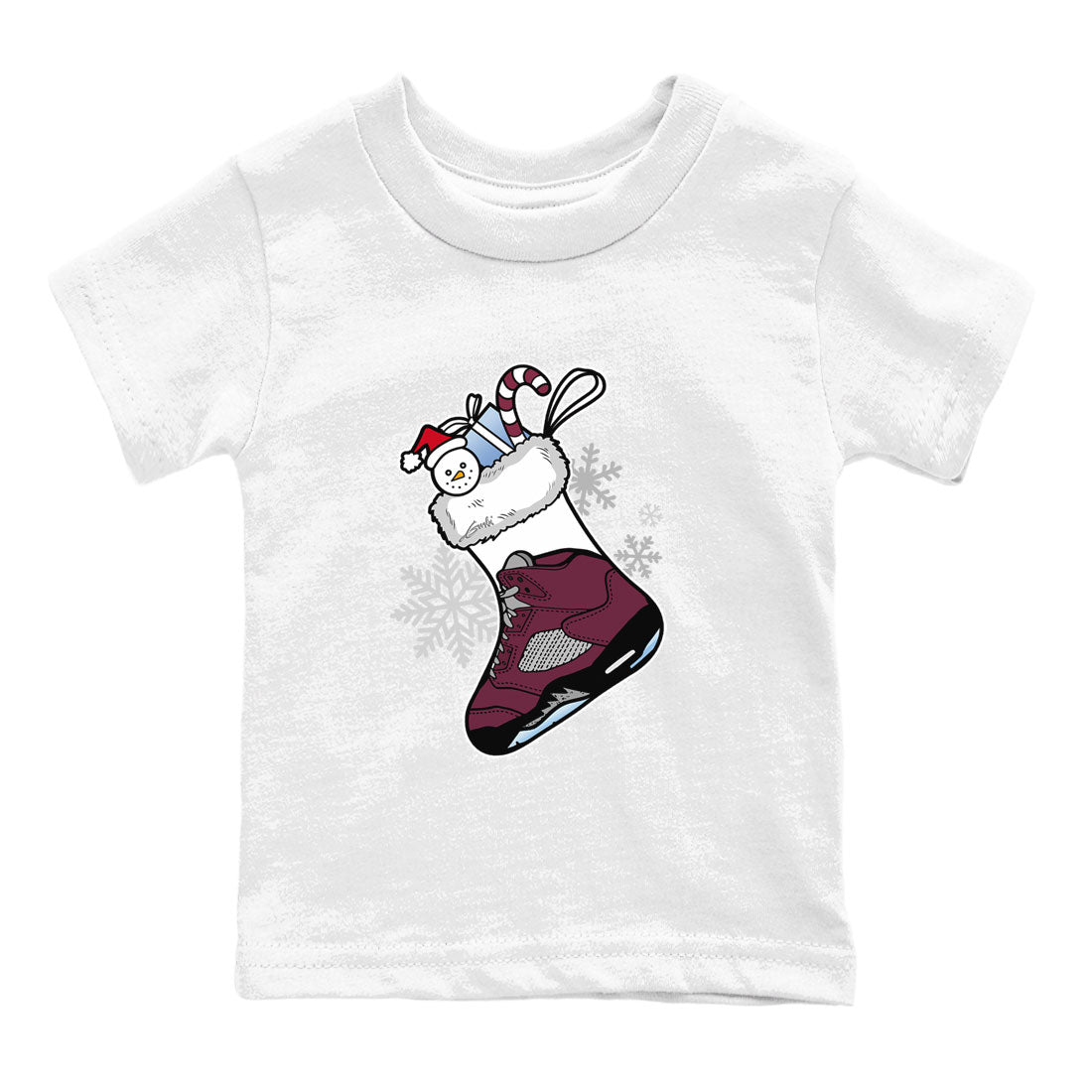 snkmatch Stocking snkmatch Tee Kids - Air Jordan 5 Burgundy