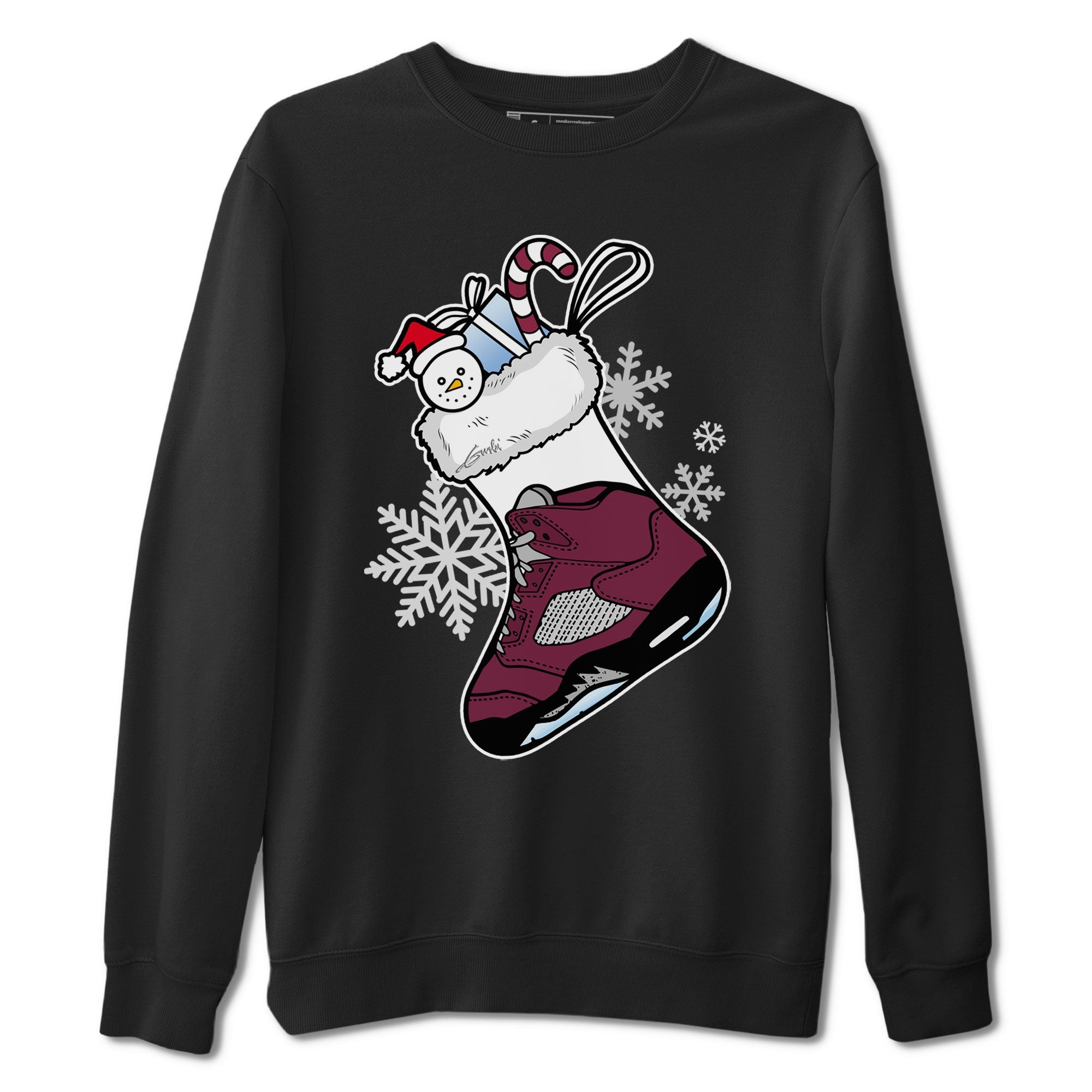 snkmatch Stocking snkmatch Tee - Air Jordan 5 Burgundy