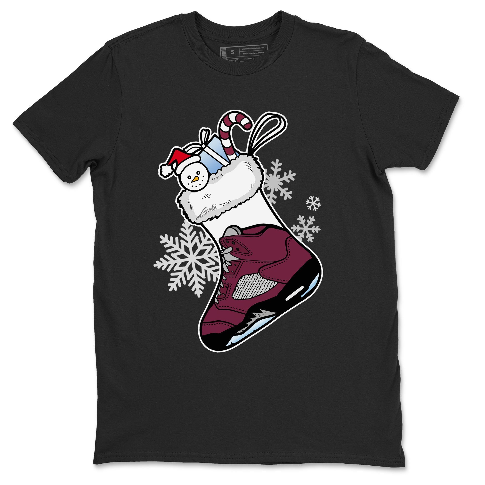 snkmatch Stocking snkmatch Tee - Air Jordan 5 Burgundy