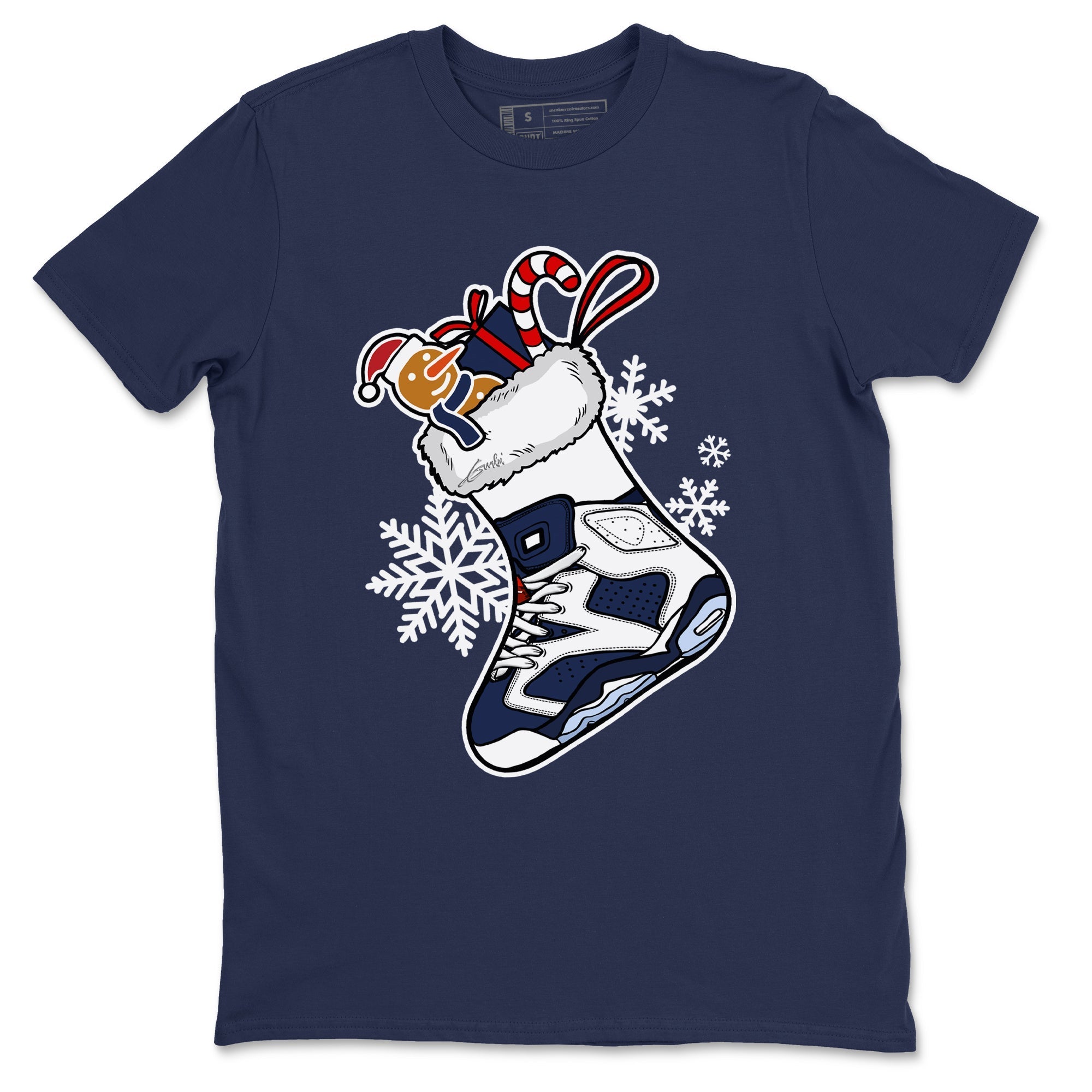 snkmatch Stocking snkmatch Tees - Air Jordan 6 White And Midnight Navy