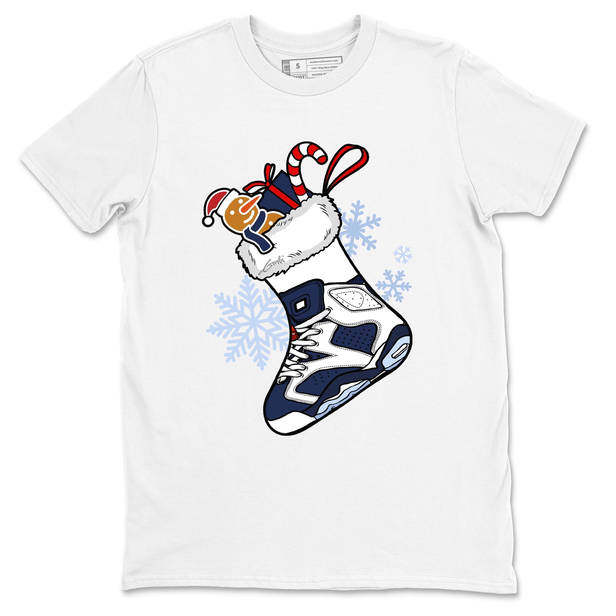 snkmatch Stocking snkmatch Tees - Air Jordan 6 White And Midnight Navy