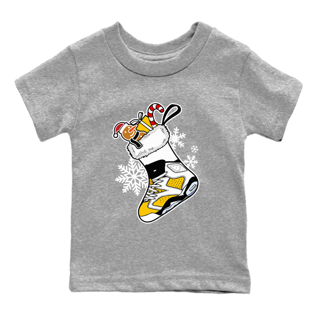 snkmatch Stocking snkmatch Tees Kids - Air Jordan 6 Yellow Ochre