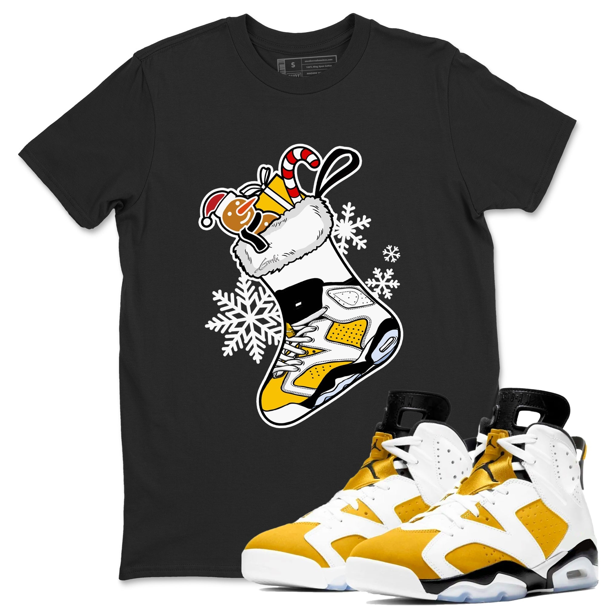 snkmatch Stocking snkmatch Tees - Air Jordan 6 Yellow Ochre