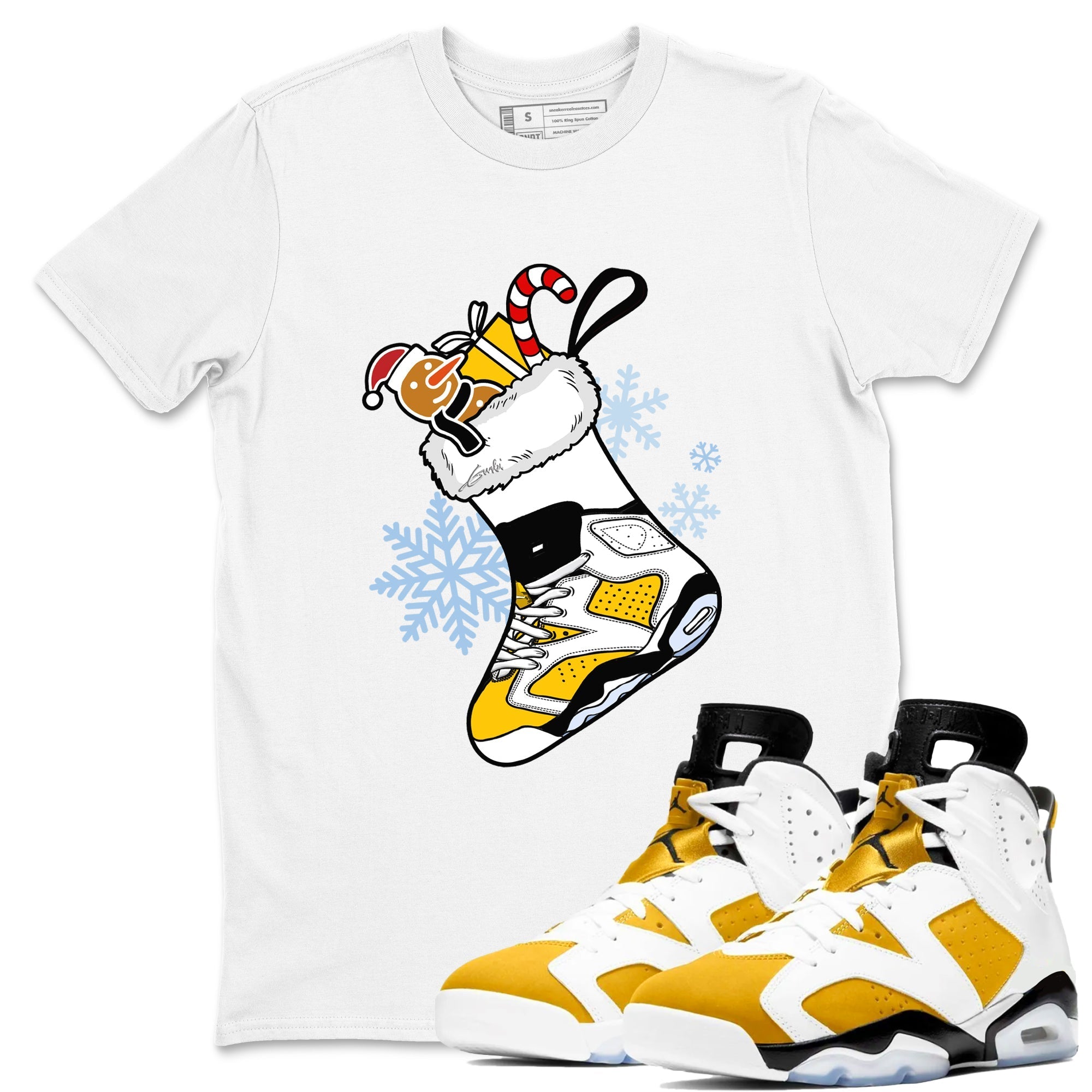 snkmatch Stocking snkmatch Tees - Air Jordan 6 Yellow Ochre