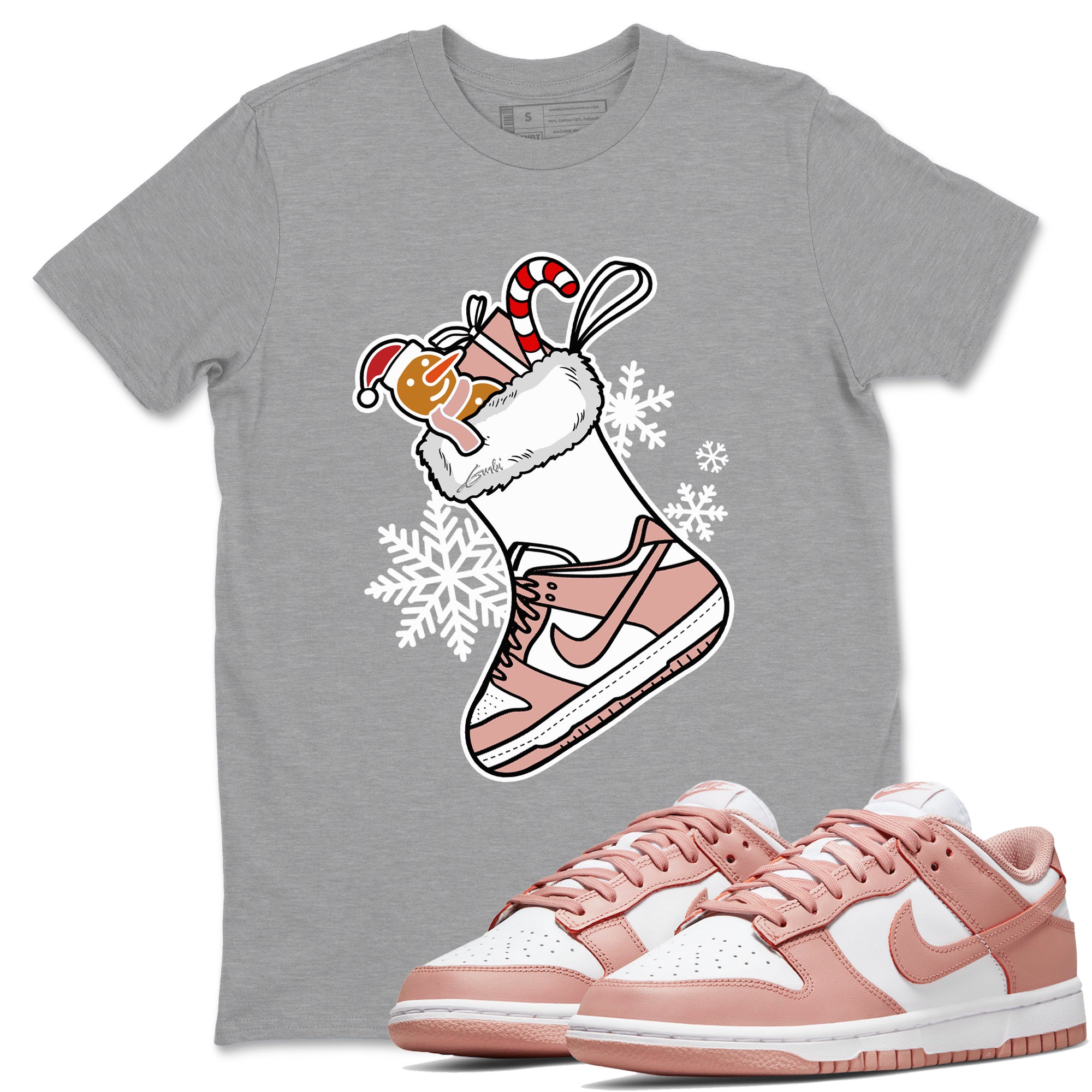 snkmatch Stocking snkmatch Tees - Dunk Rose Whisper