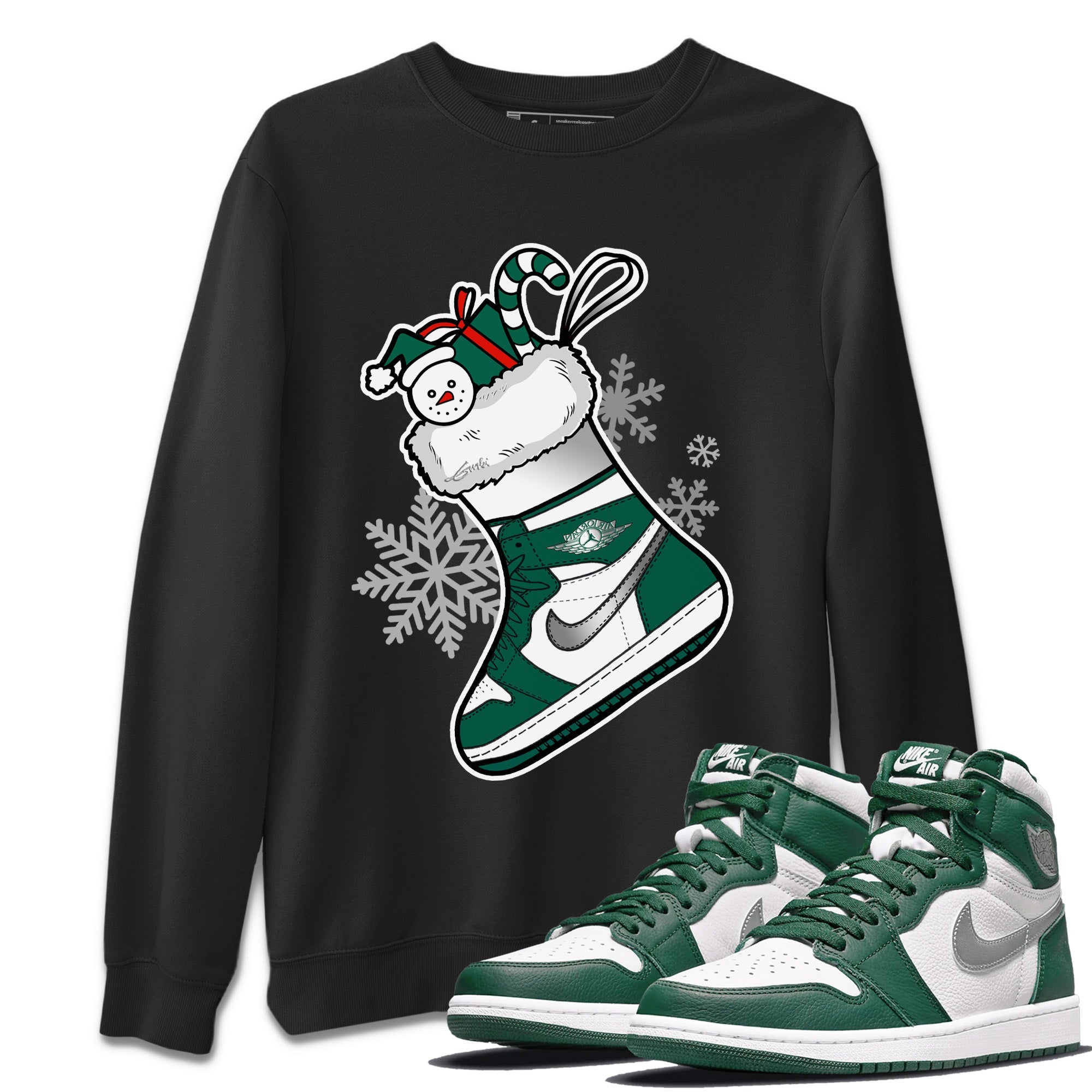 snkmatch Stocking Unisex Tops - Air Jordan 1 Gorge Green