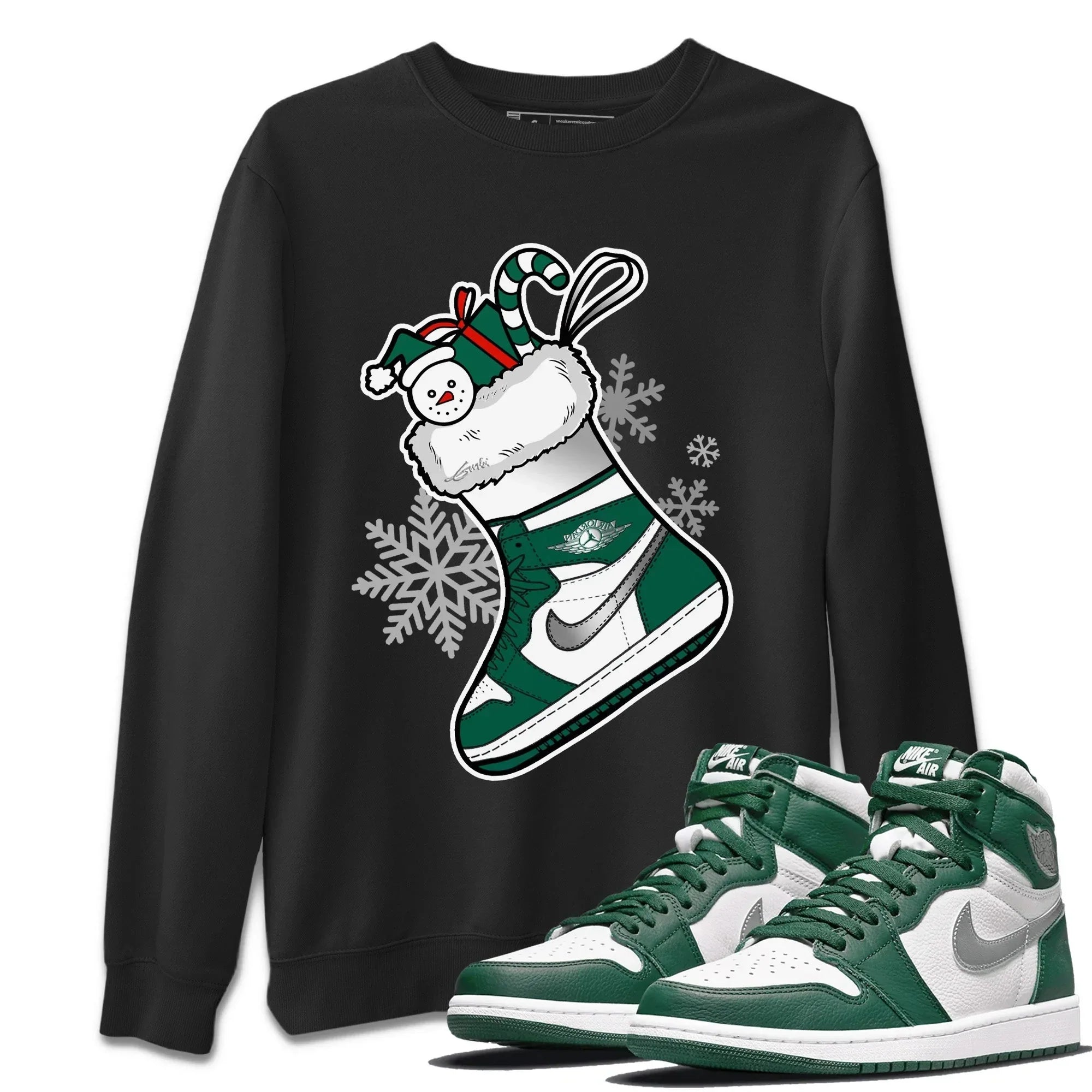 snkmatch Stocking Unisex Tops - Air Jordan 1 Gorge Green