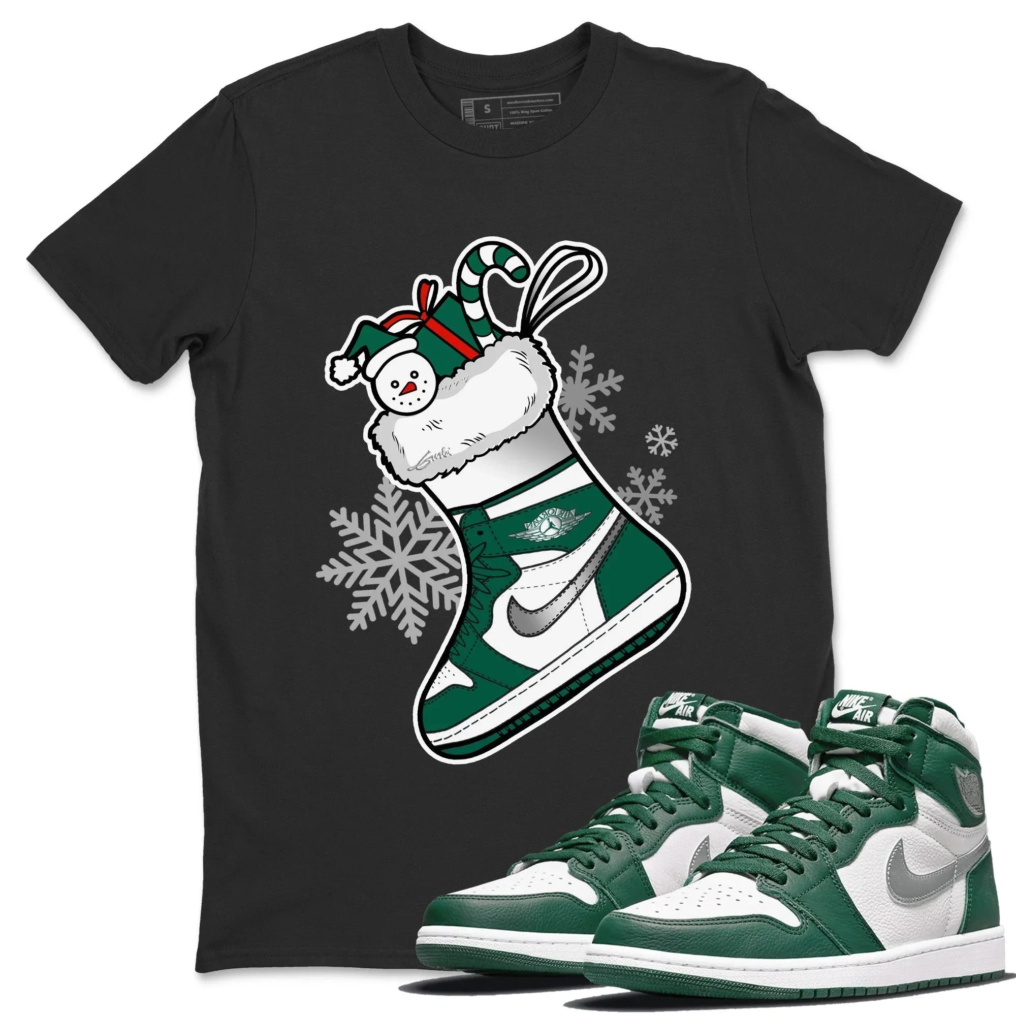 snkmatch Stocking Unisex Tops - Air Jordan 1 Gorge Green