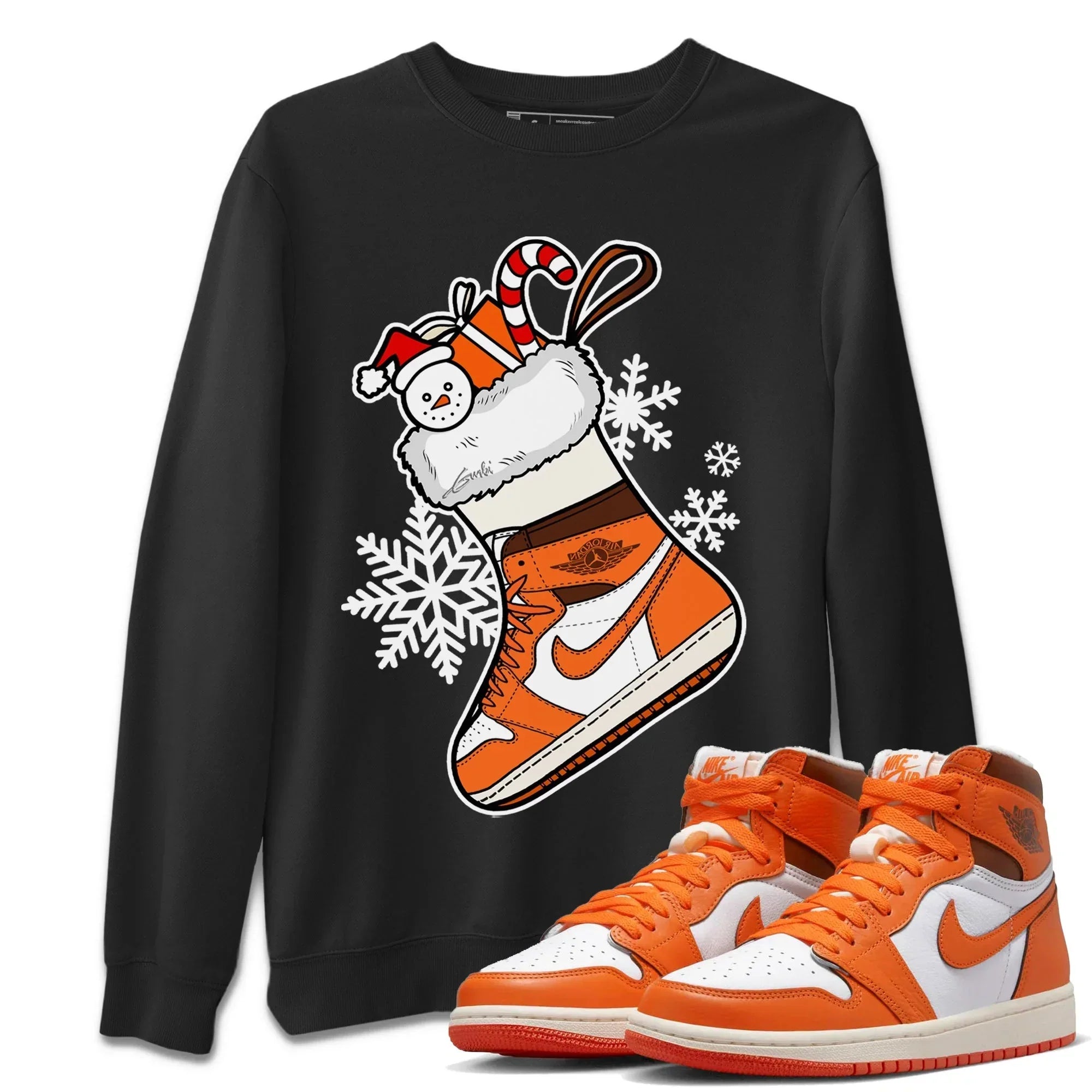 snkmatch Stocking Unisex Tops - Air Jordan 1 Starfish