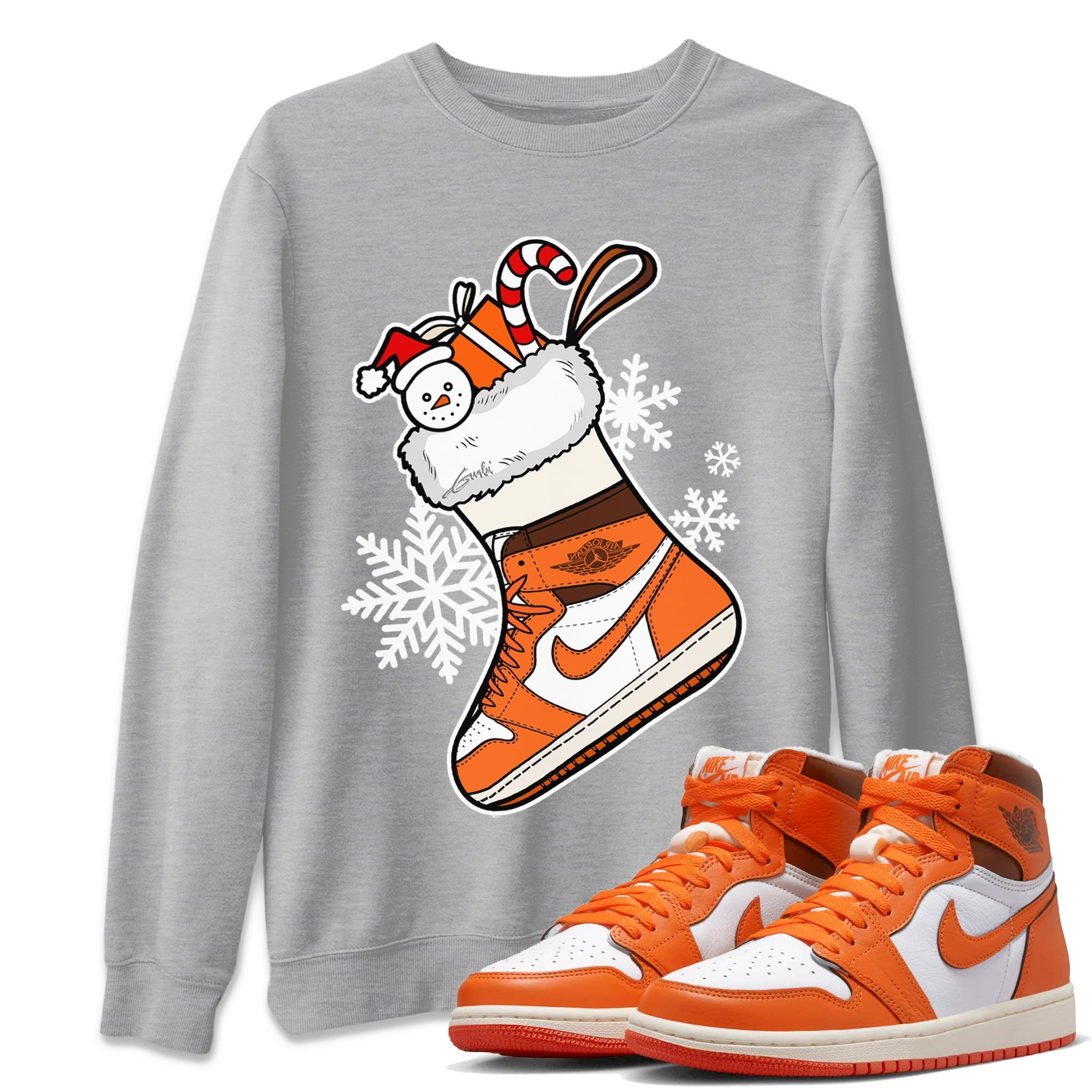 snkmatch Stocking Unisex Tops - Air Jordan 1 Starfish