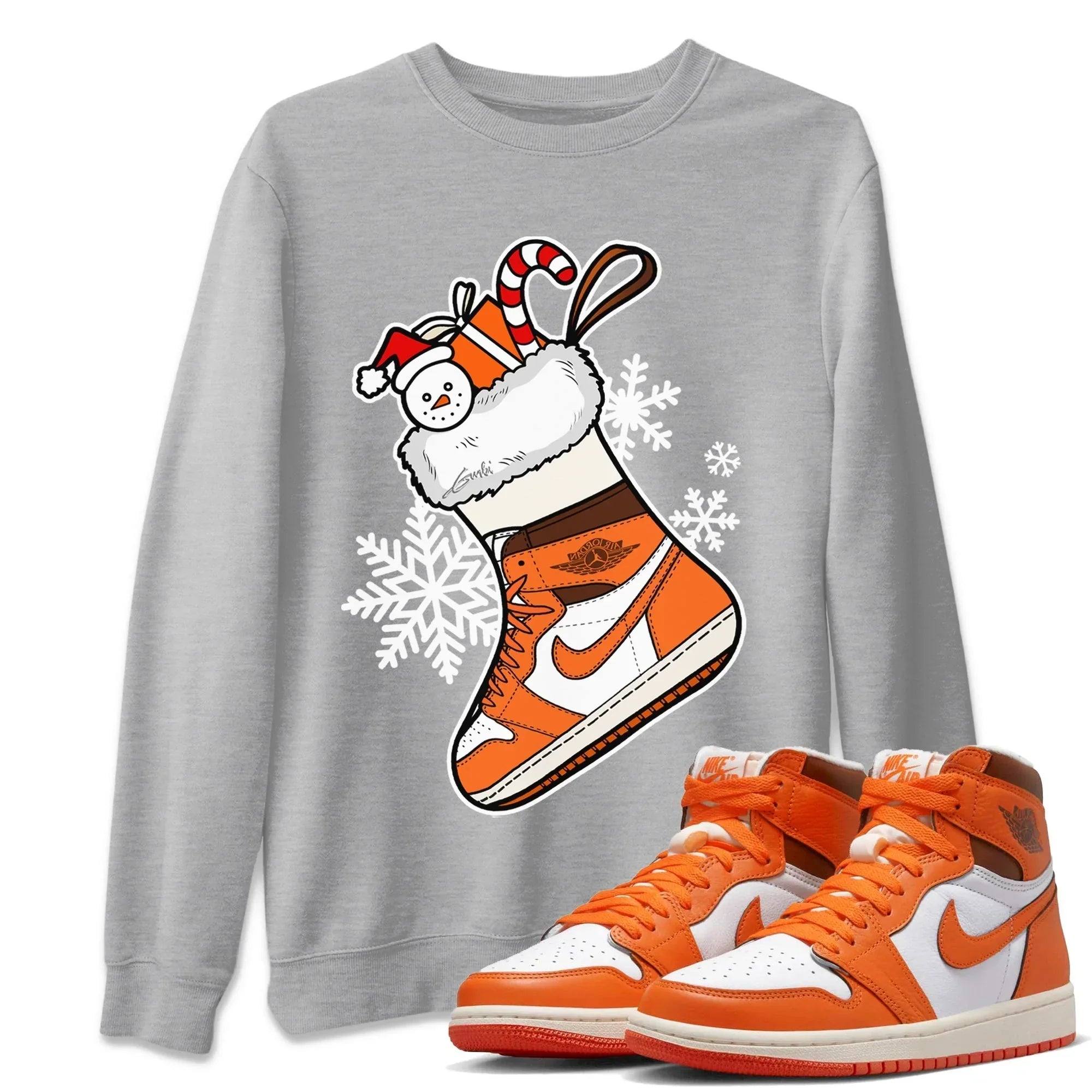 snkmatch Stocking Unisex Tops - Air Jordan 1 Starfish