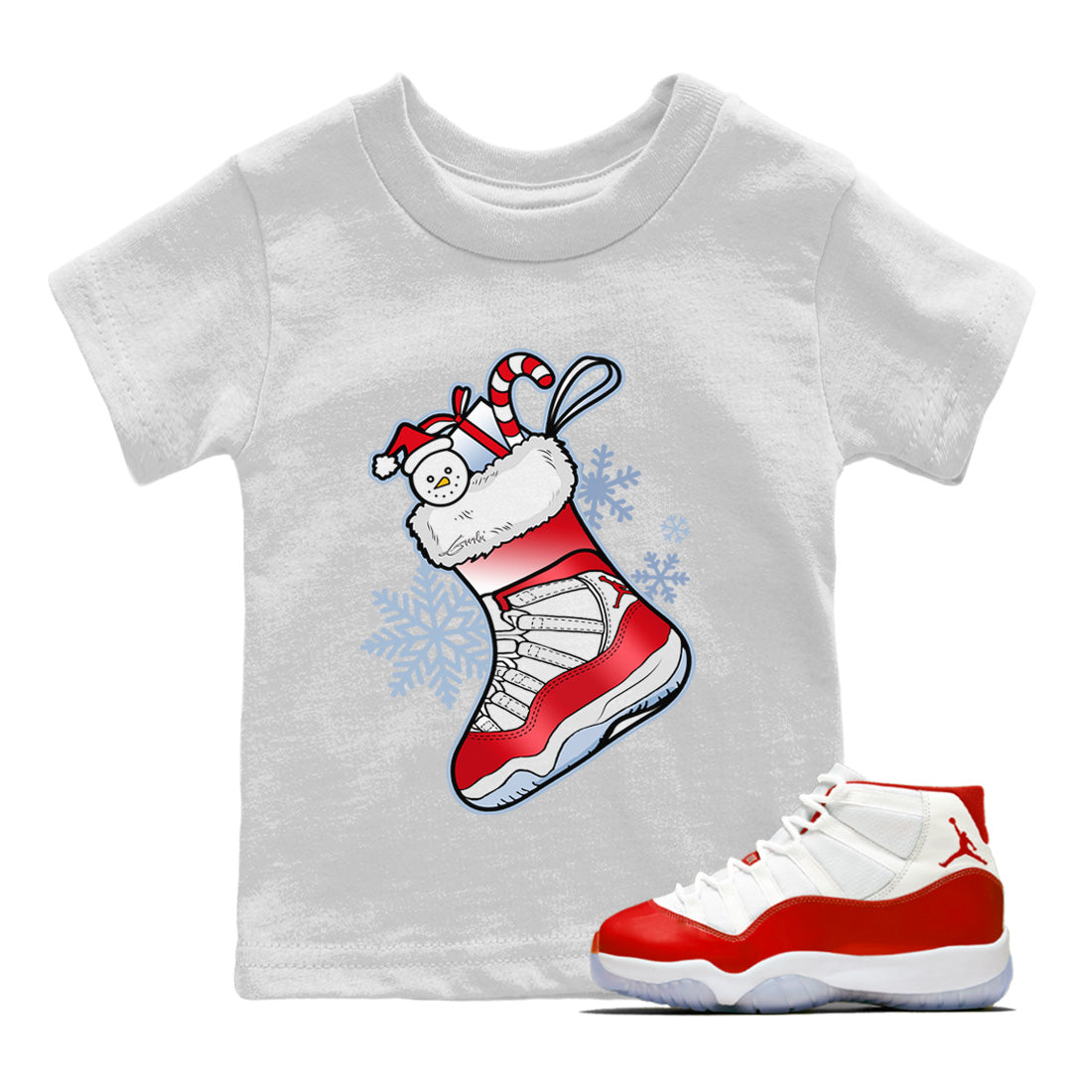 snkmatch Stocking Kids Tops - Air Jordan 11 Cherry
