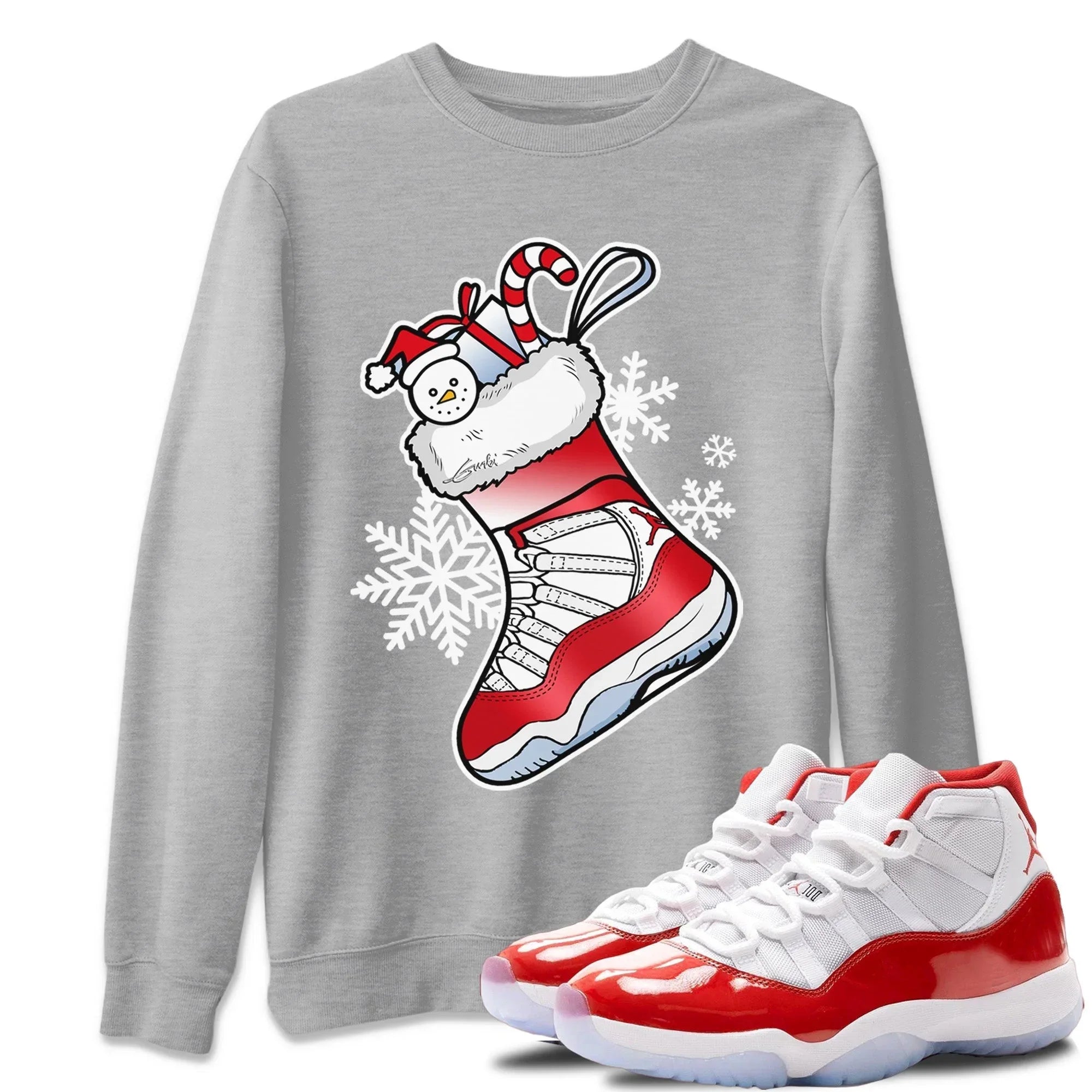 snkmatch Stocking Unisex Tops - Air Jordan 11 Cherry