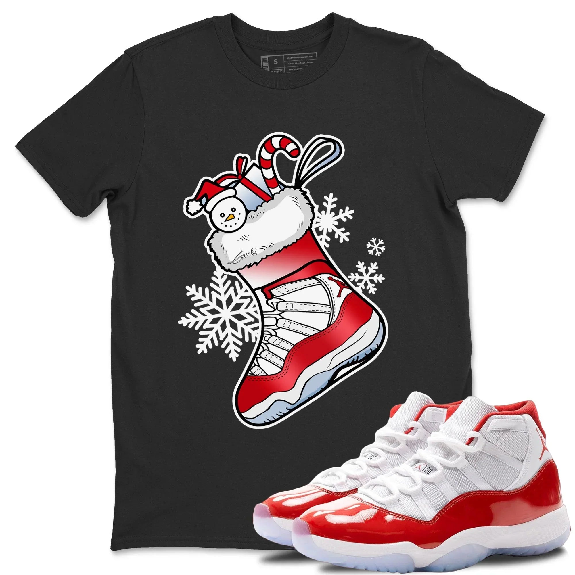 snkmatch Stocking Unisex Tops - Air Jordan 11 Cherry