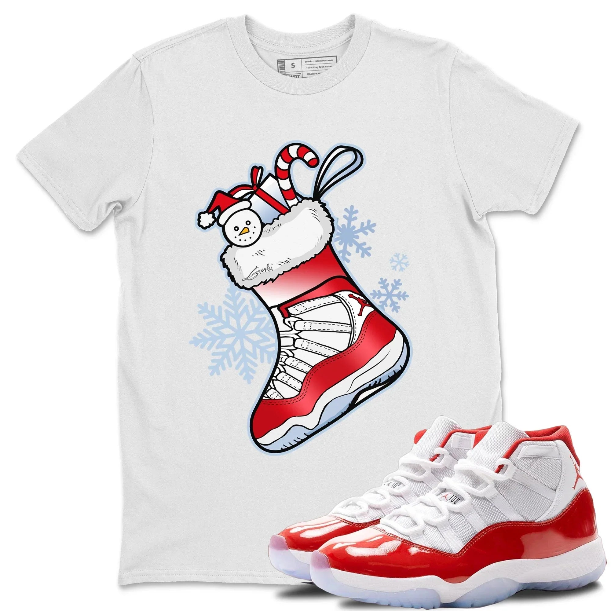 snkmatch Stocking Unisex Tops - Air Jordan 11 Cherry