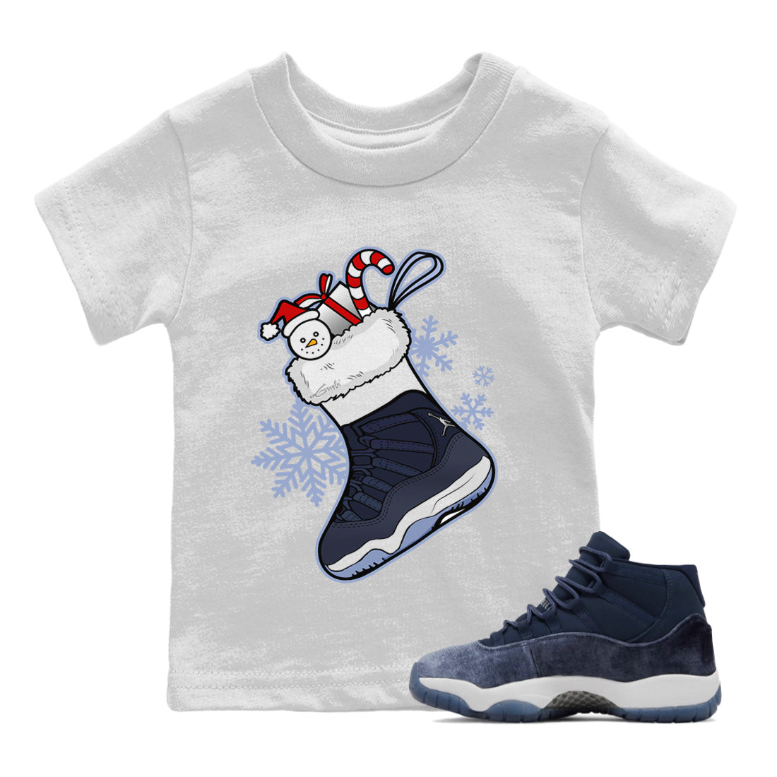 snkmatch Stocking Kids Tops - Air Jordan 11 Midnight Navy