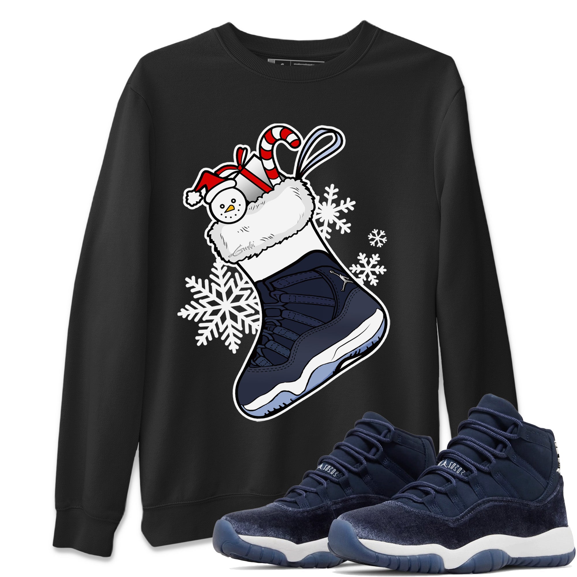 snkmatch Stocking Unisex Tops - Air Jordan 11 Midnight Navy