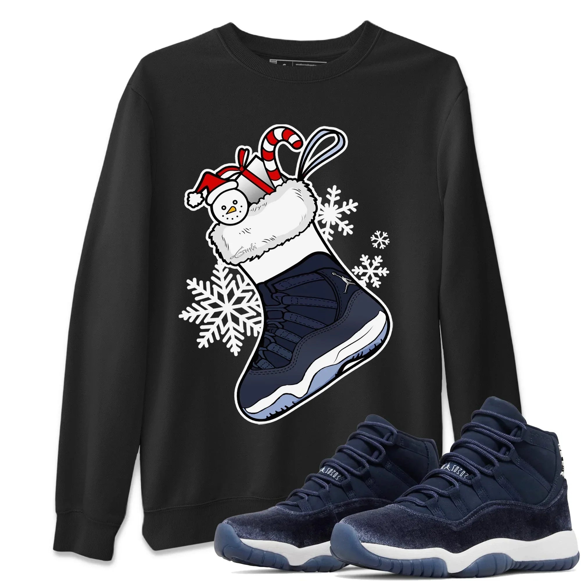 snkmatch Stocking Unisex Tops - Air Jordan 11 Midnight Navy
