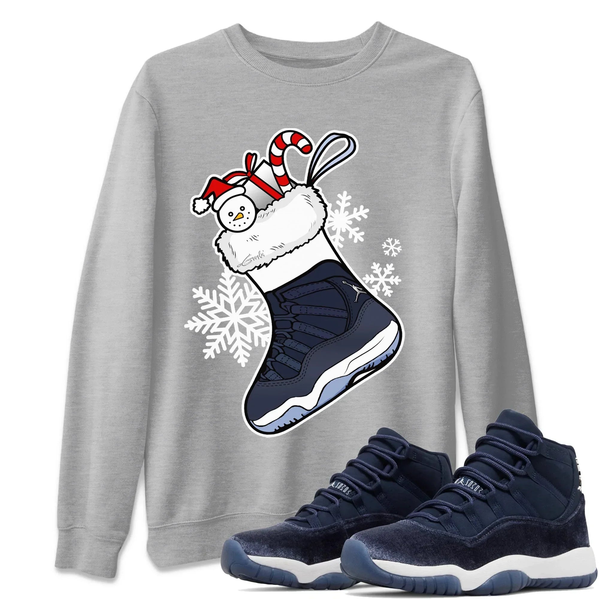 snkmatch Stocking Unisex Tops - Air Jordan 11 Midnight Navy