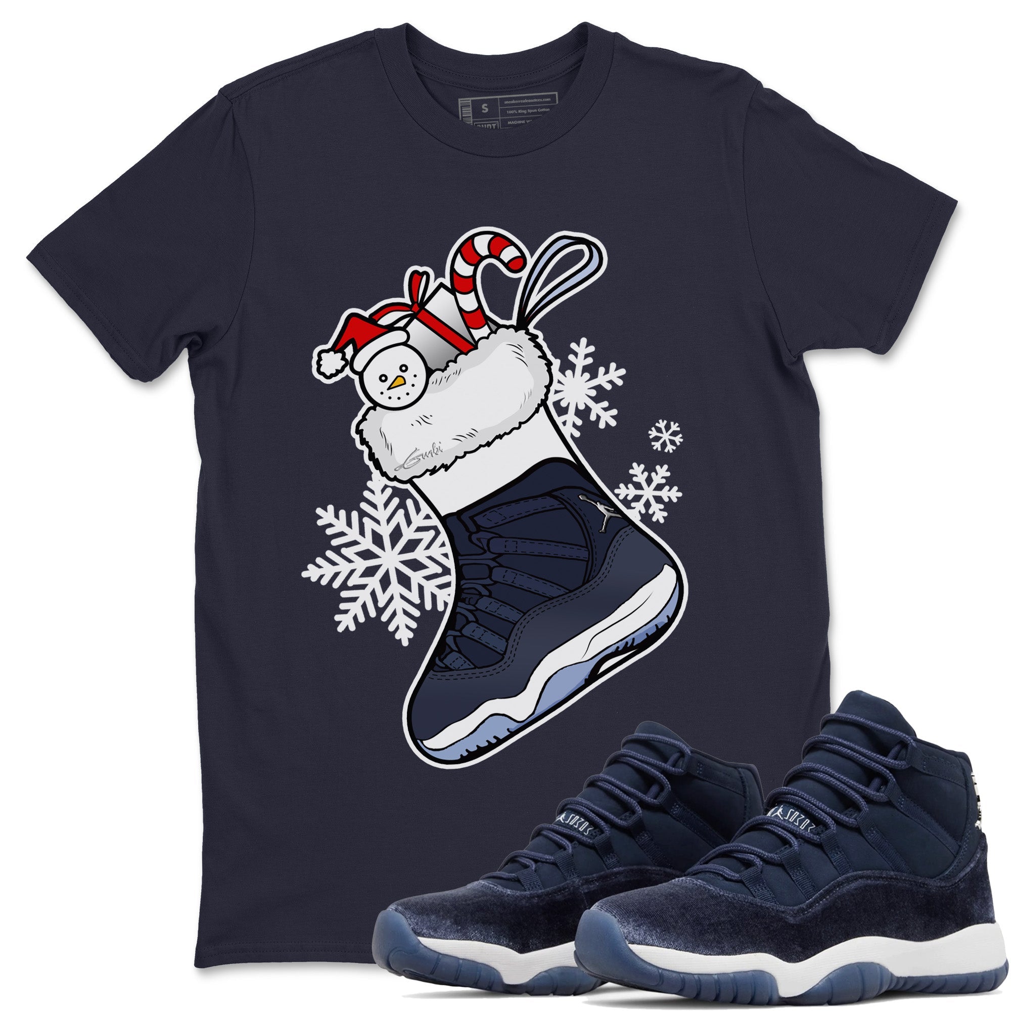 snkmatch Stocking Unisex Tops - Air Jordan 11 Midnight Navy