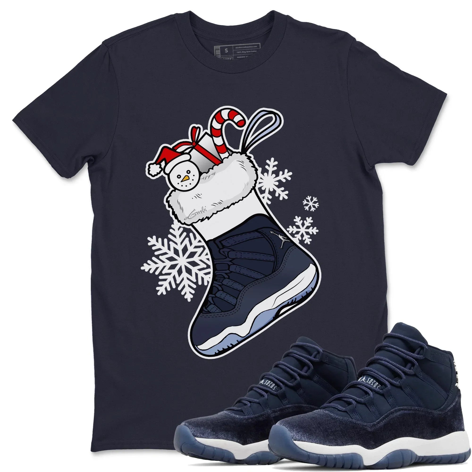 snkmatch Stocking Unisex Tops - Air Jordan 11 Midnight Navy