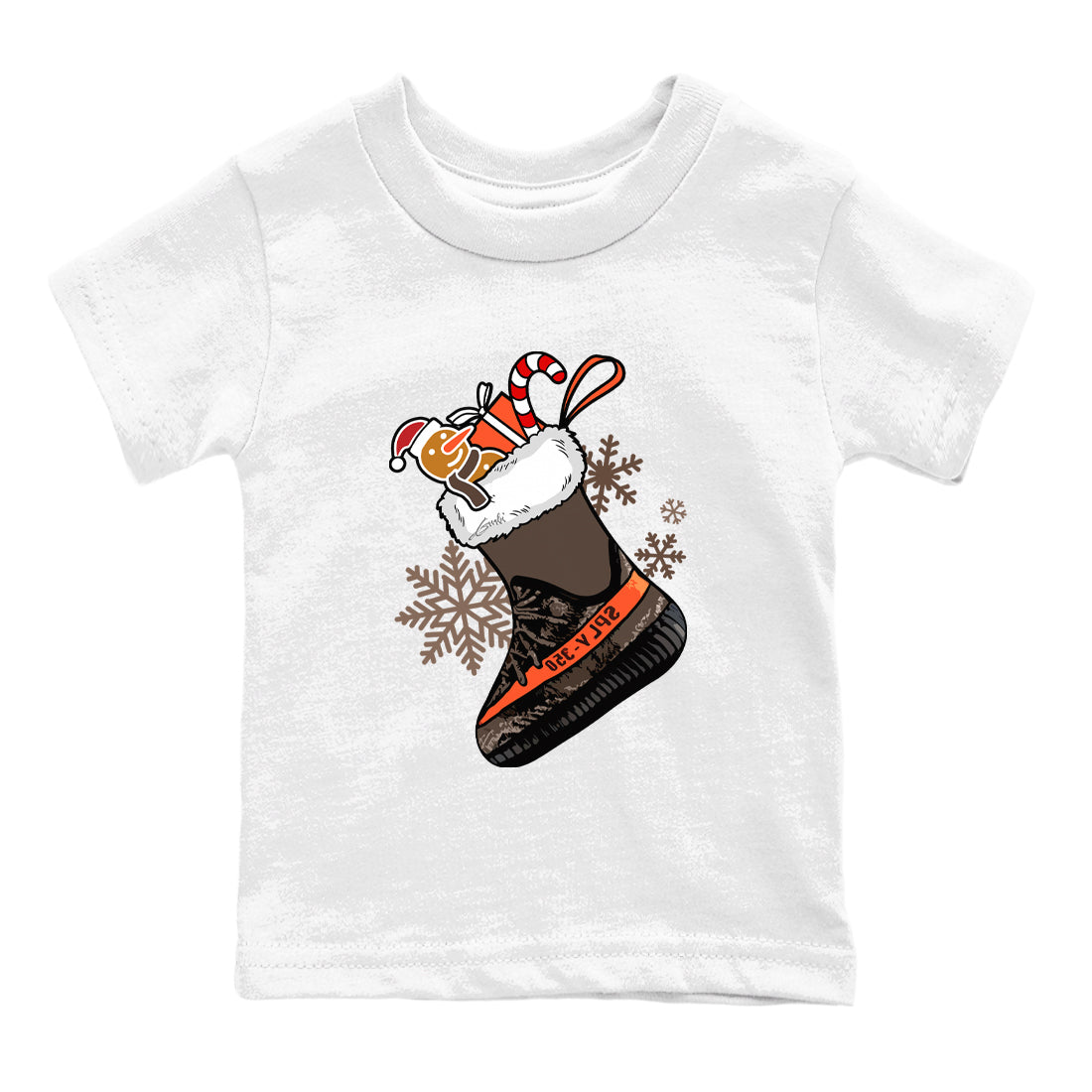 Sneaker Stocking SNRT Sneaker Tees Kids - Yeezy 350 Carbon Beluga