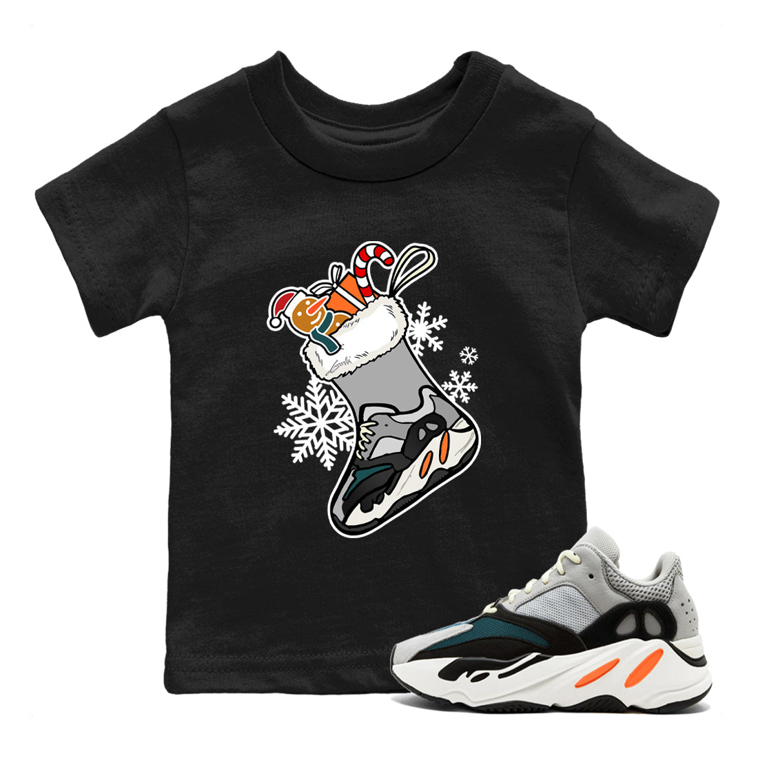 snkmatch Stocking snkmatch Tees Kids - Yeezy 700 Wave Runner