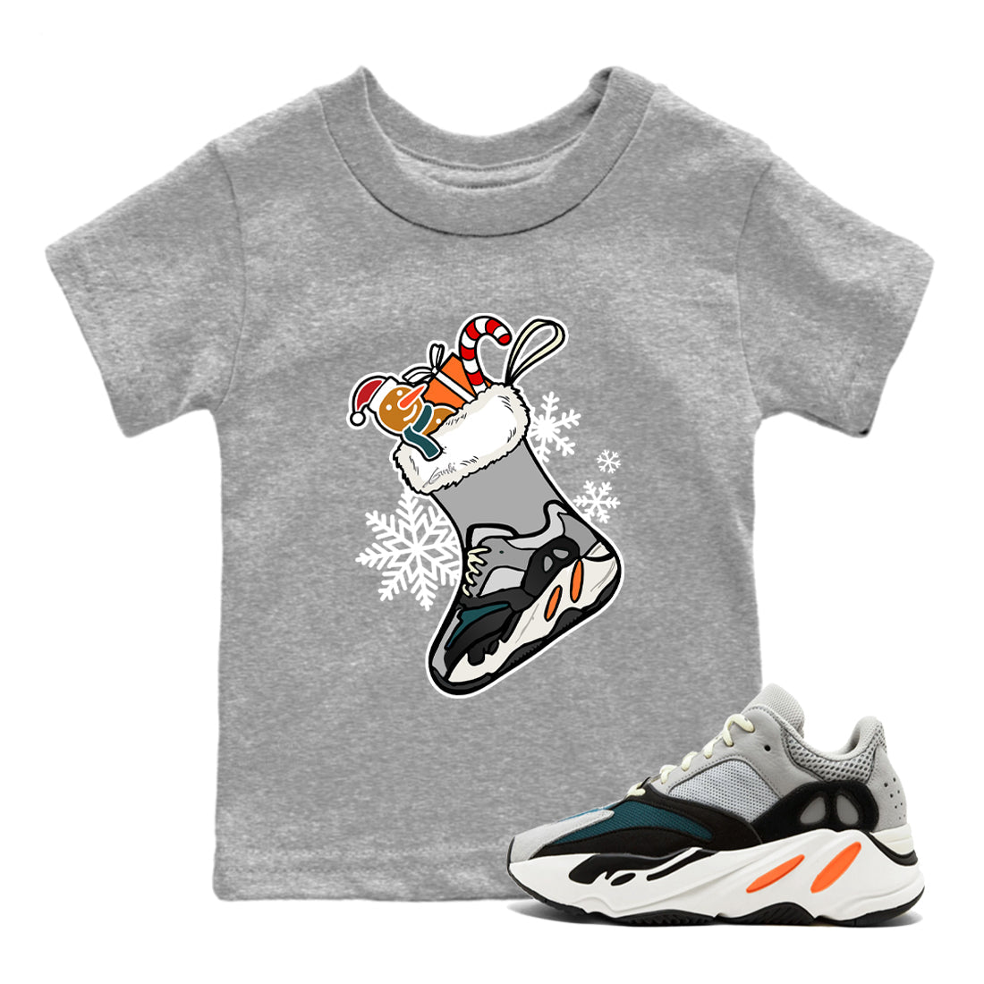 snkmatch Stocking snkmatch Tees Kids - Yeezy 700 Wave Runner