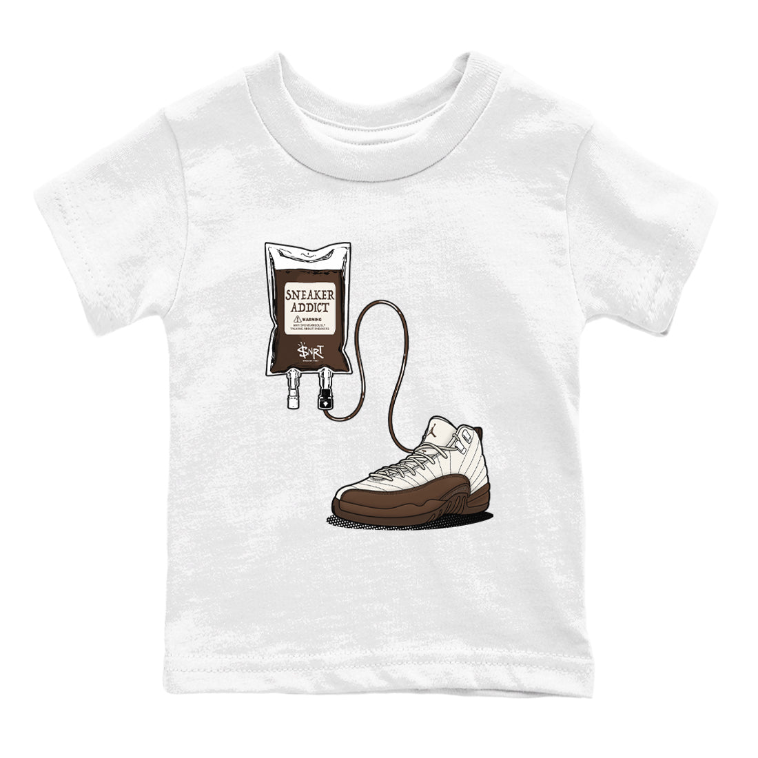 snkmatch Therapy snkmatch Tees Kids - Air Jordan 12 Baroque Brown