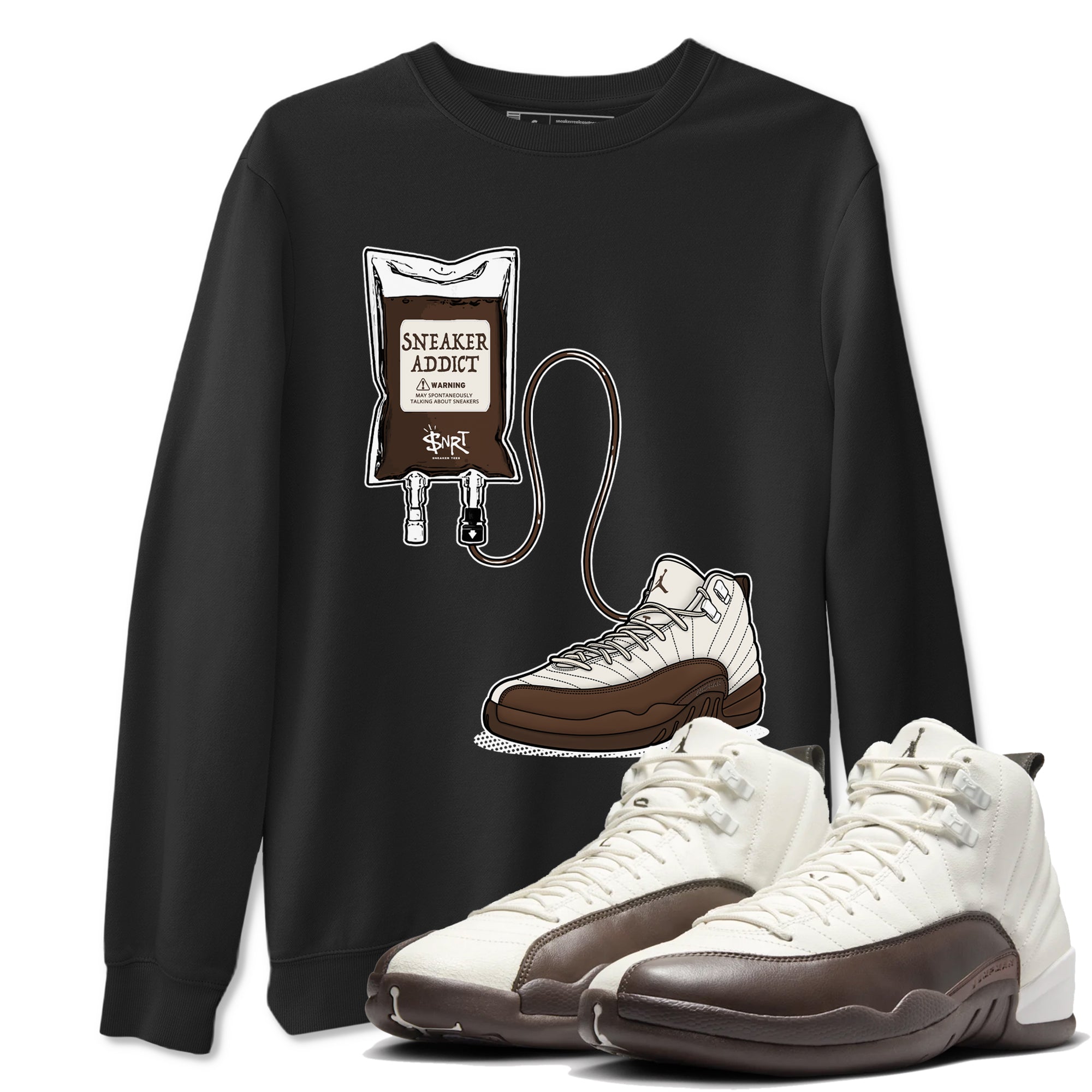 snkmatch Therapy snkmatch Tees - Air Jordan 12 Baroque Brown