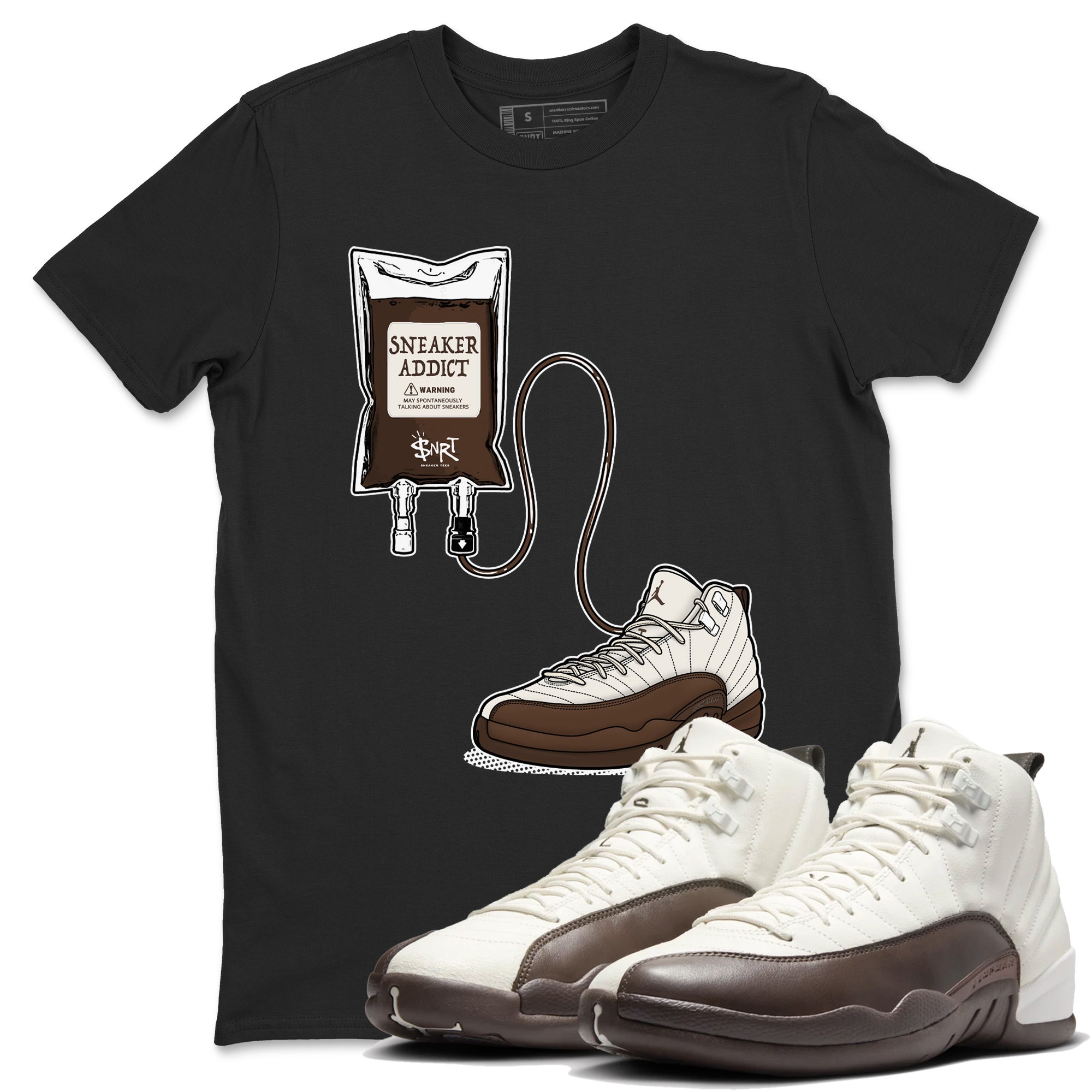 snkmatch Therapy snkmatch Tees - Air Jordan 12 Baroque Brown
