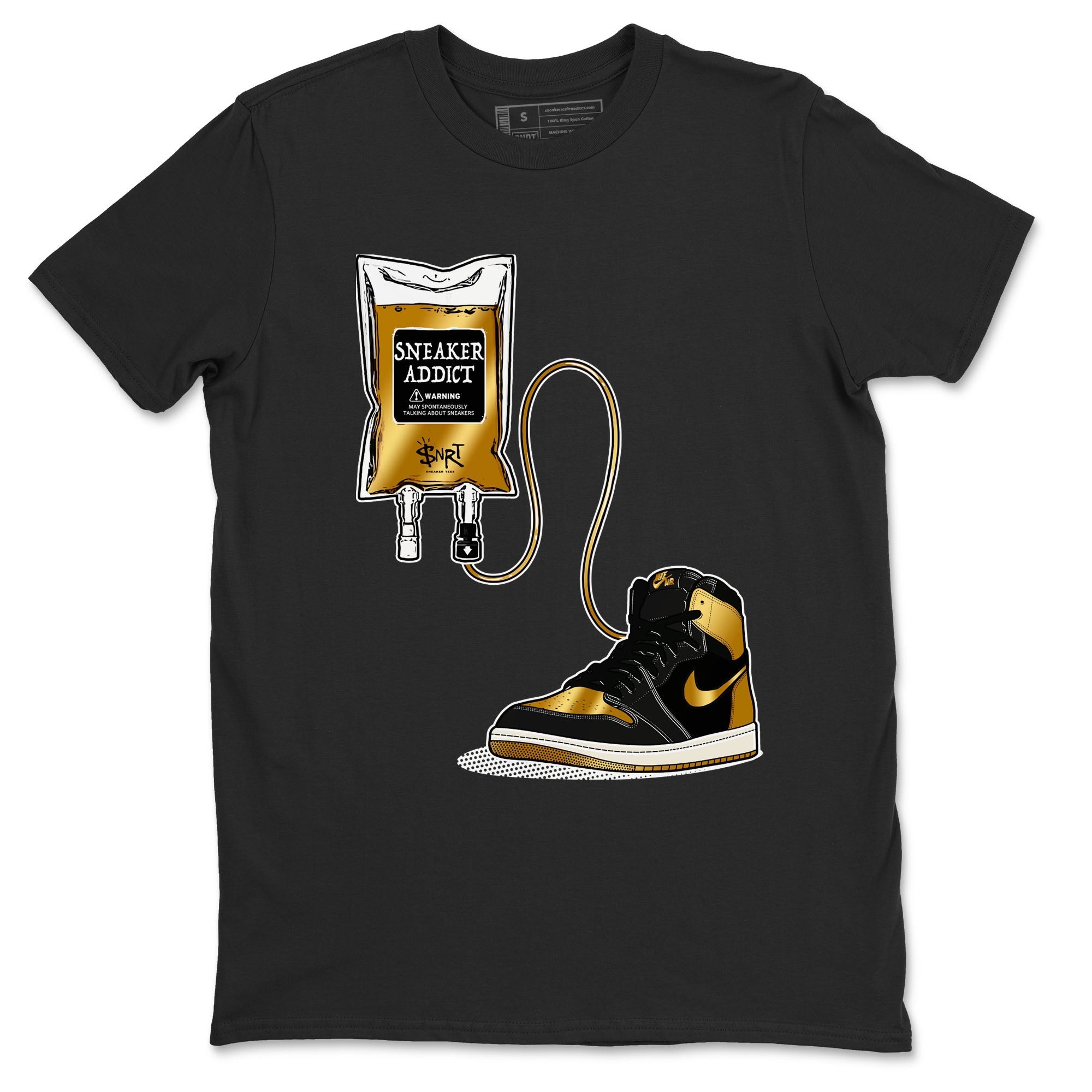 snkmatch Therapy snkmatch Tees - Air Jordan 1 Black Metallic Gold