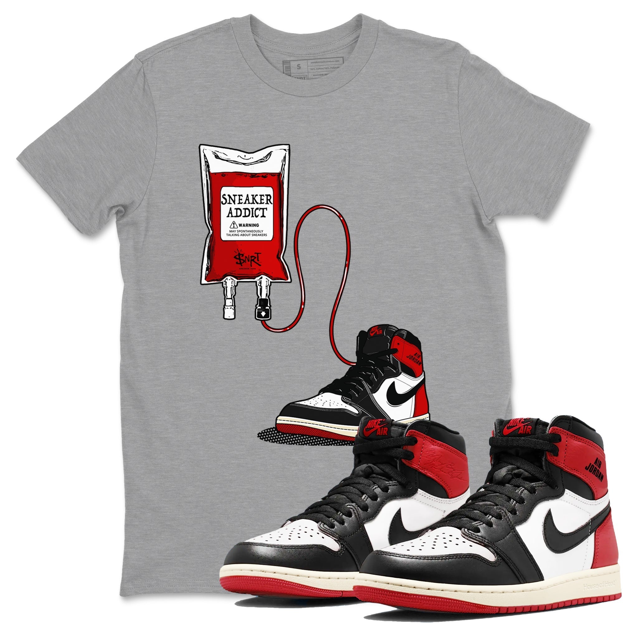 snkmatch Therapy snkmatch Tees - Air Jordan 1 Black Toe Reimagined