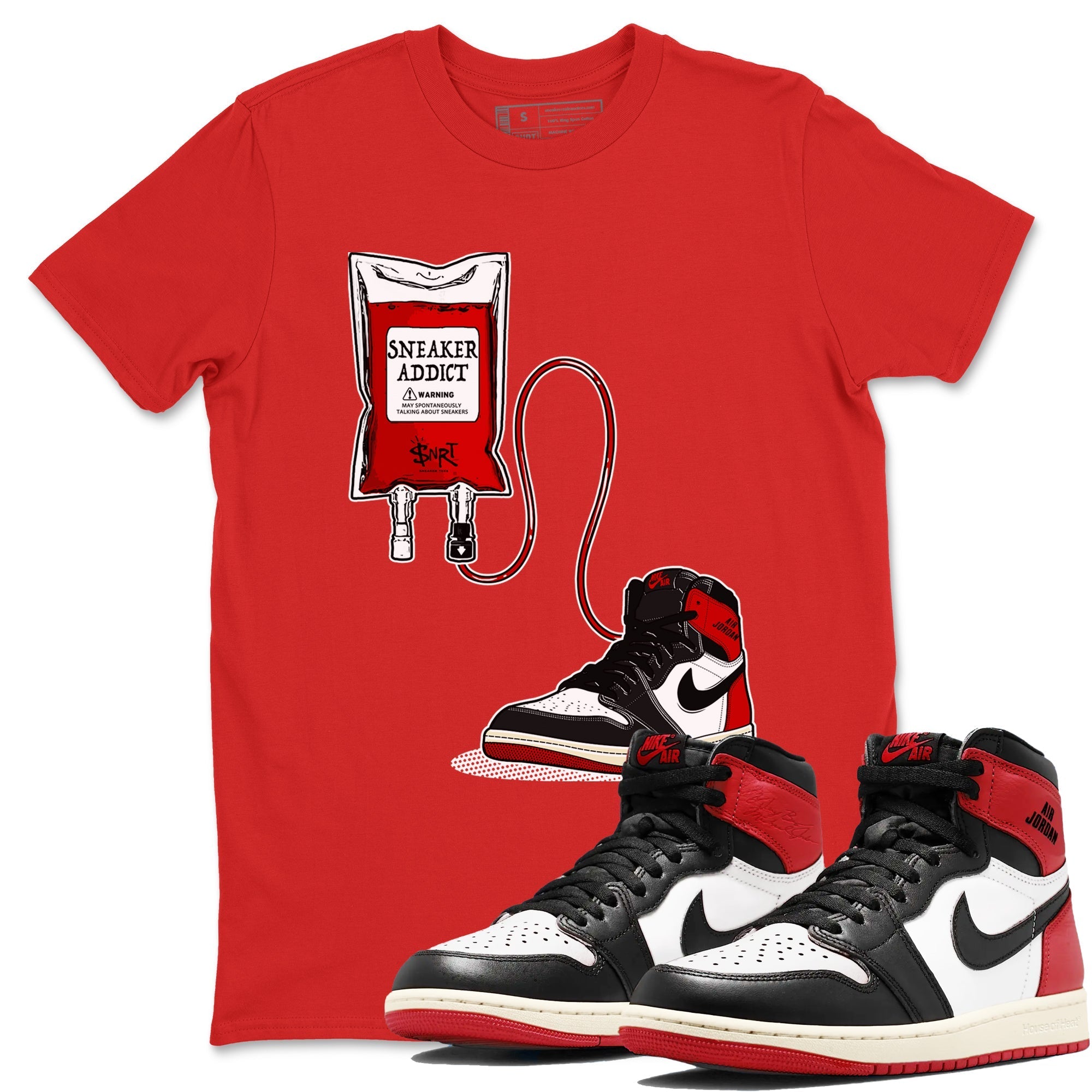 snkmatch Therapy snkmatch Tees - Air Jordan 1 Black Toe Reimagined