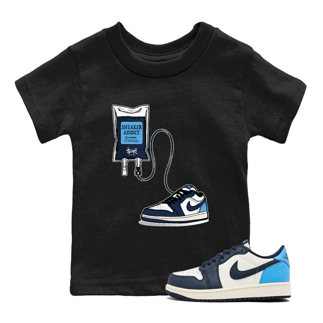 snkmatch Therapy snkmatch Tees Kids - Air Jordan 1 Obsidian