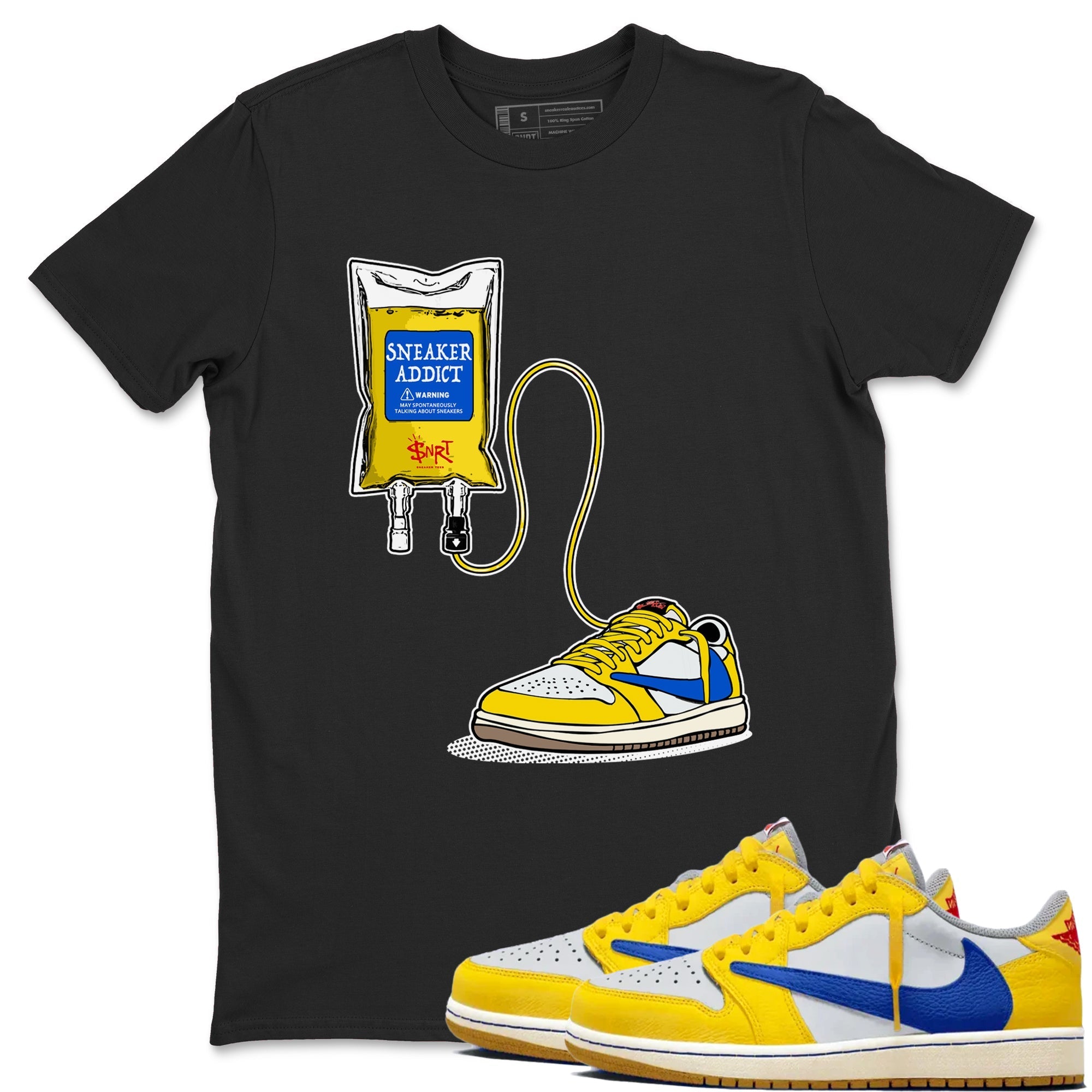 snkmatch Therapy snkmatch Tees - Air Jordan 1 Travis Scott Canary