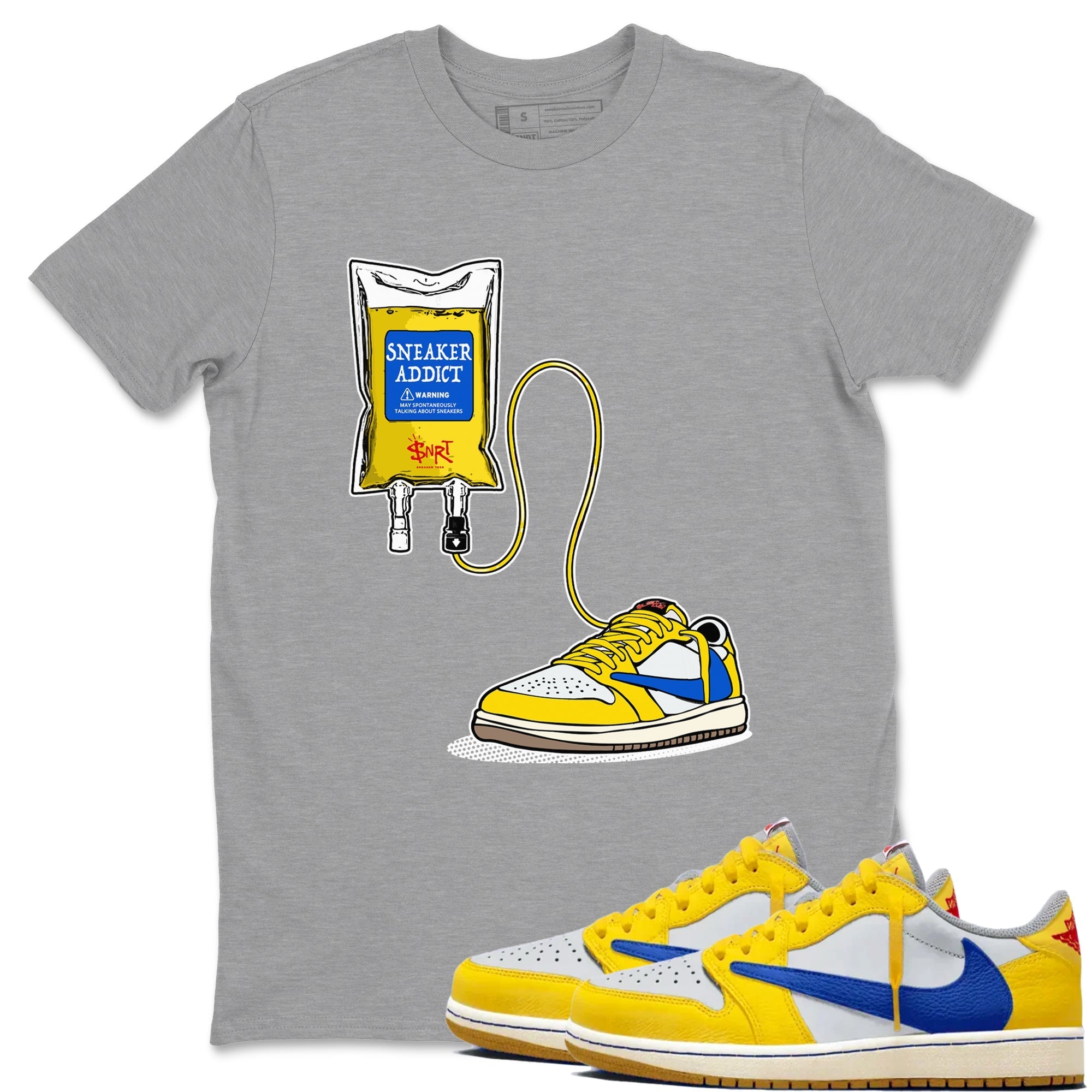 snkmatch Therapy snkmatch Tees - Air Jordan 1 Travis Scott Canary